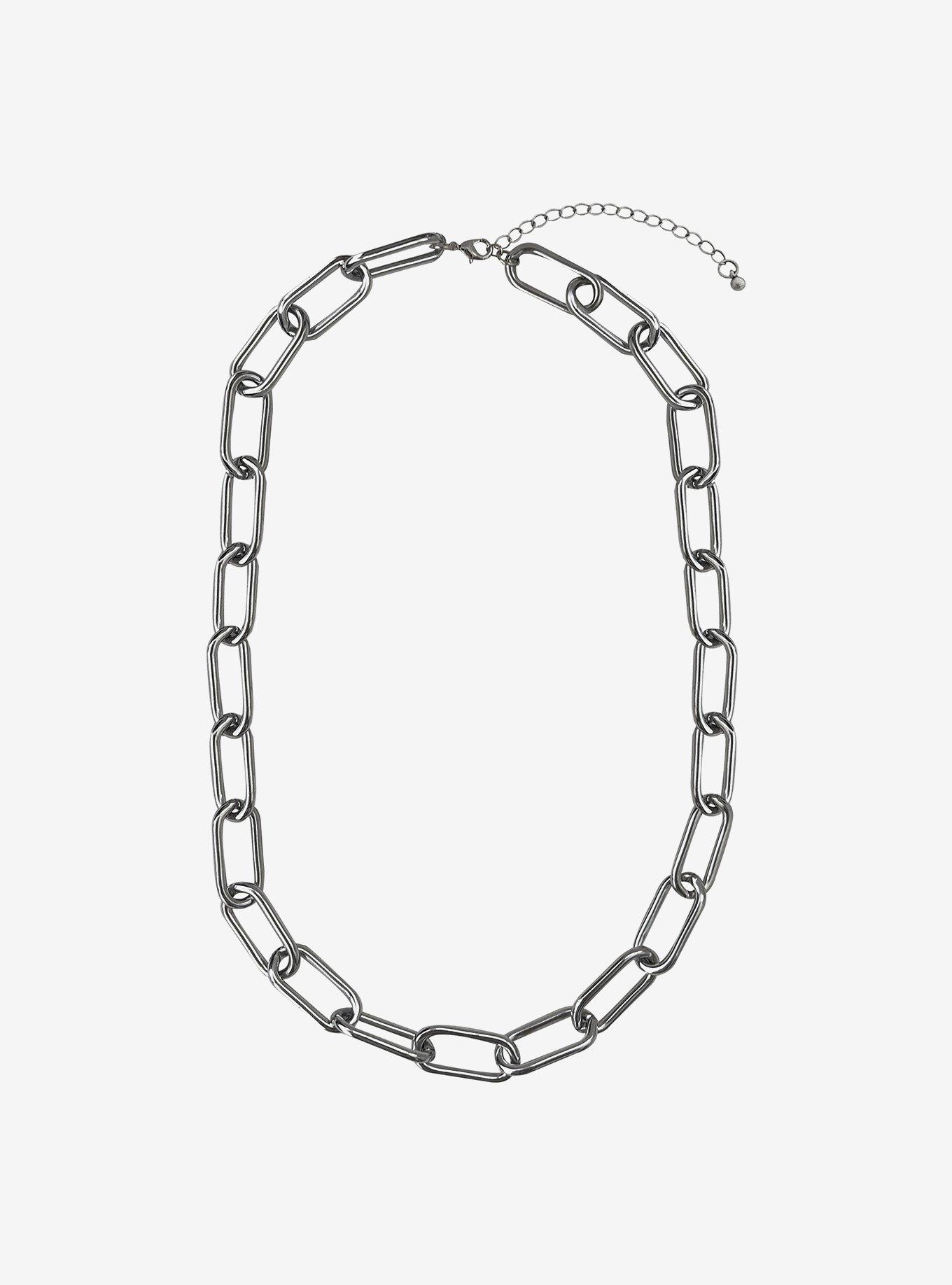 Social Collision Chunky Chain Necklace, , hi-res