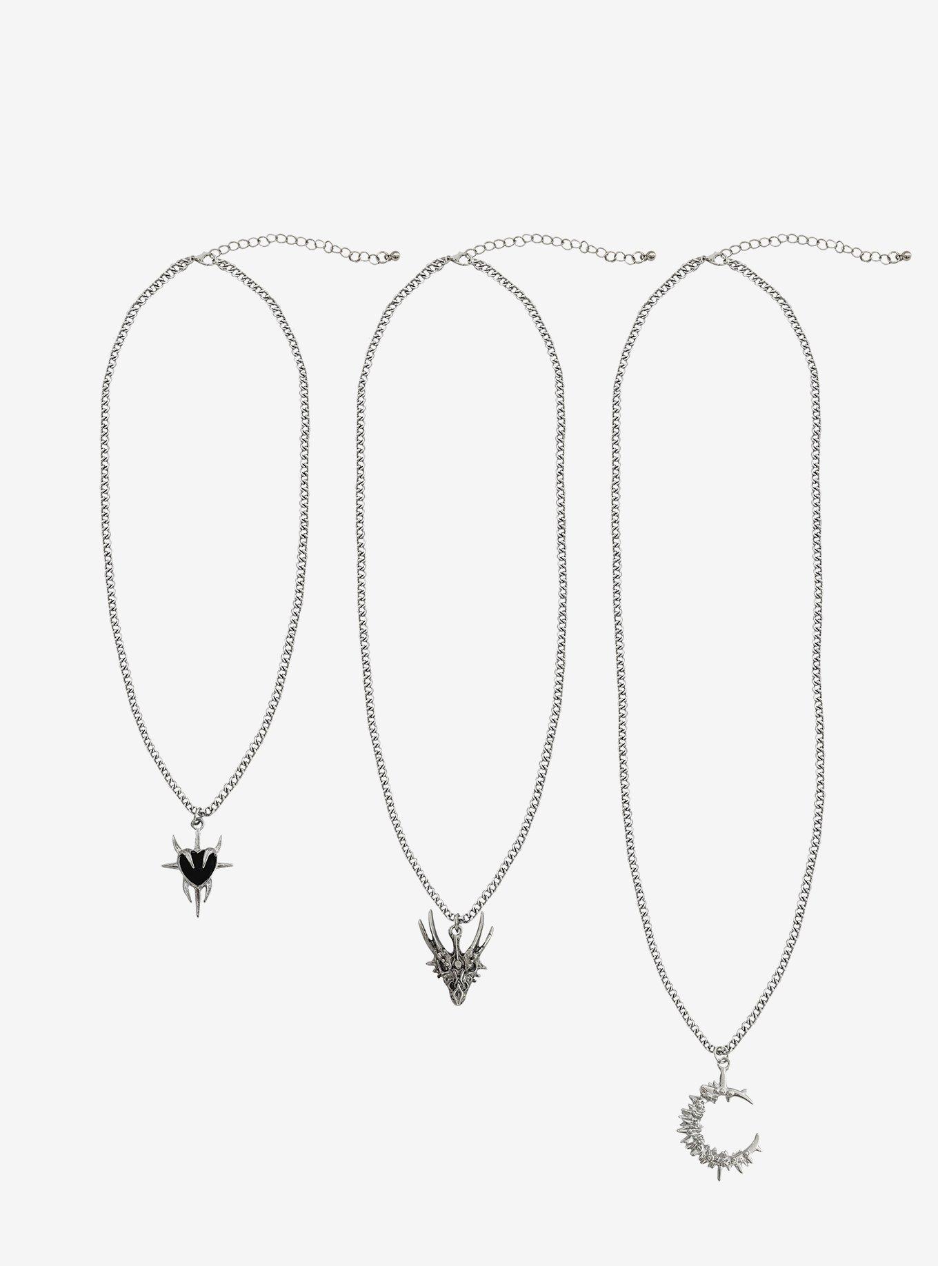 Dragon Heart Moon Necklace Set, , hi-res