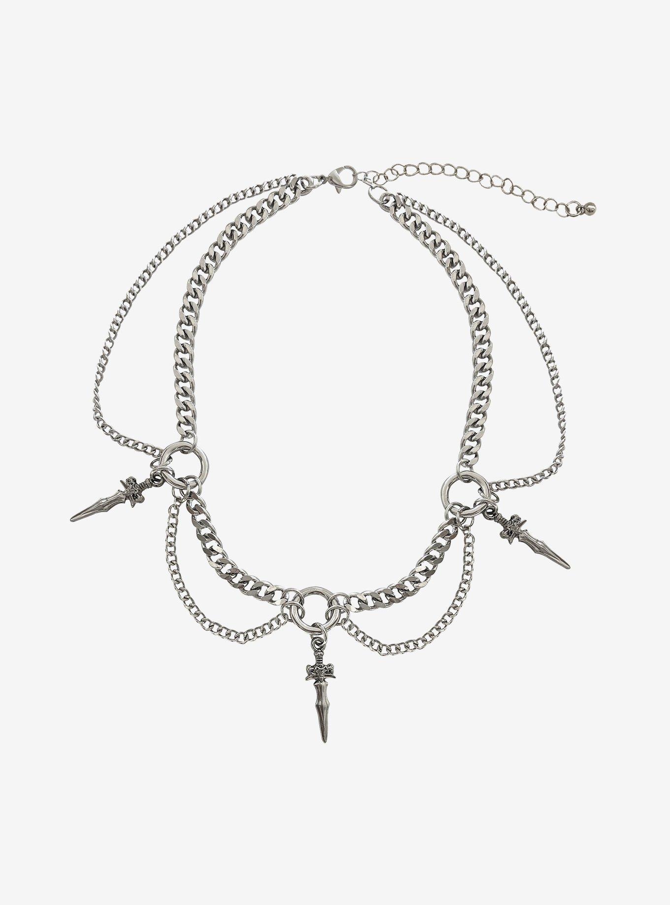 Dagger O-Ring Chain Choker, , hi-res