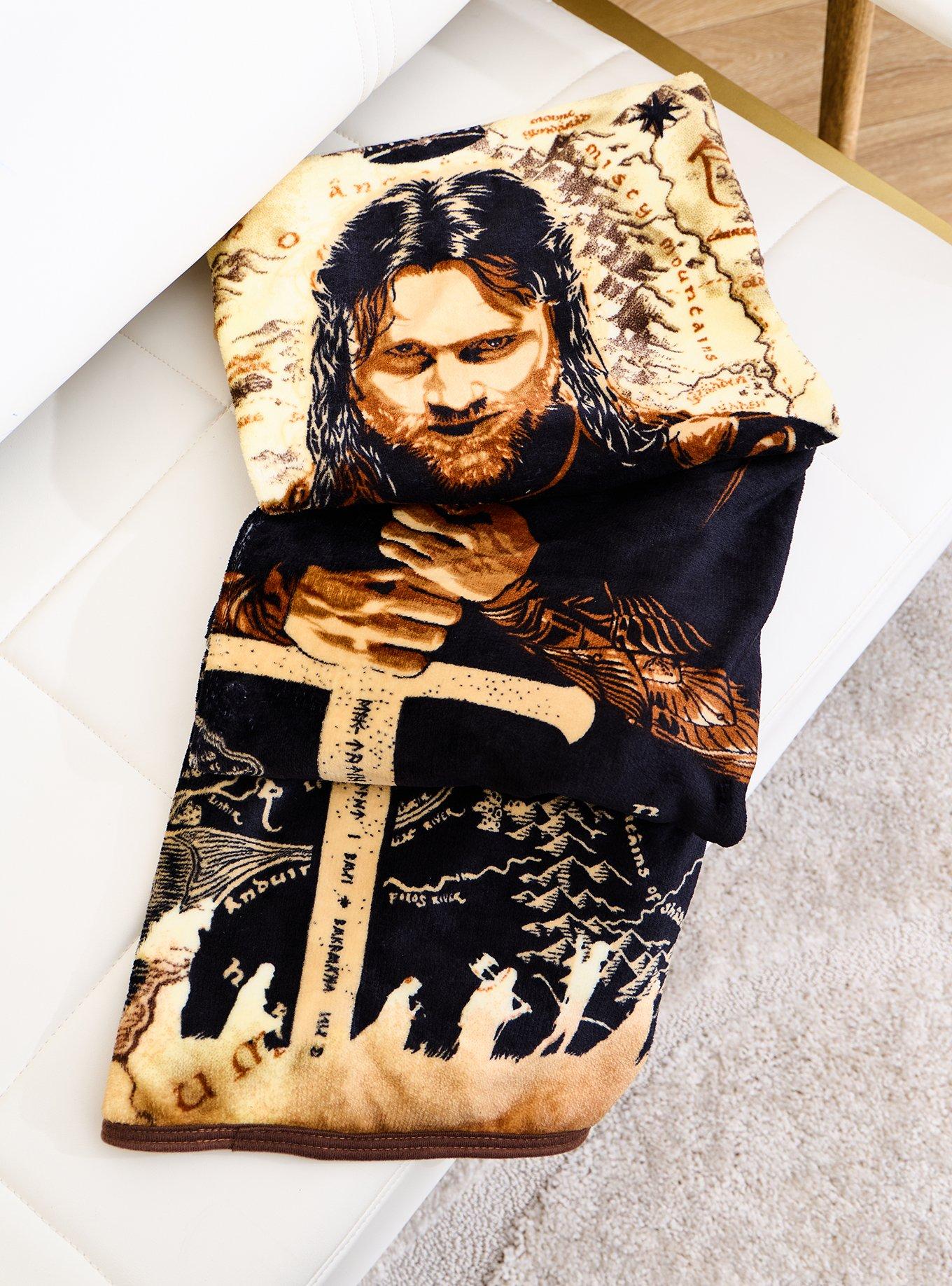 The Lord of The Rings Aragorn Map Throw Blanket - BoxLunch Exclusive