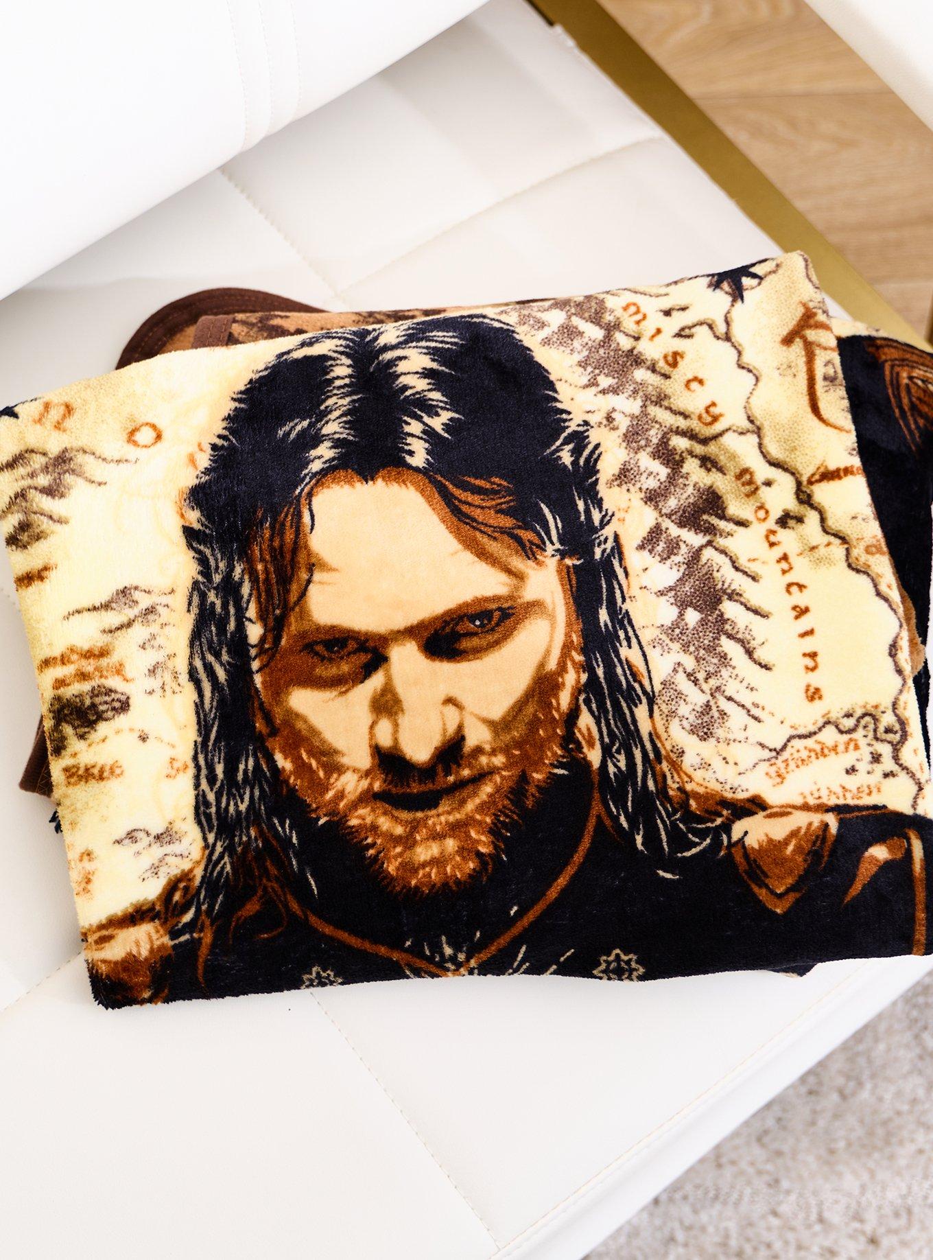 The Lord of The Rings Aragorn Map Throw Blanket - BoxLunch Exclusive, , alternate - view 4