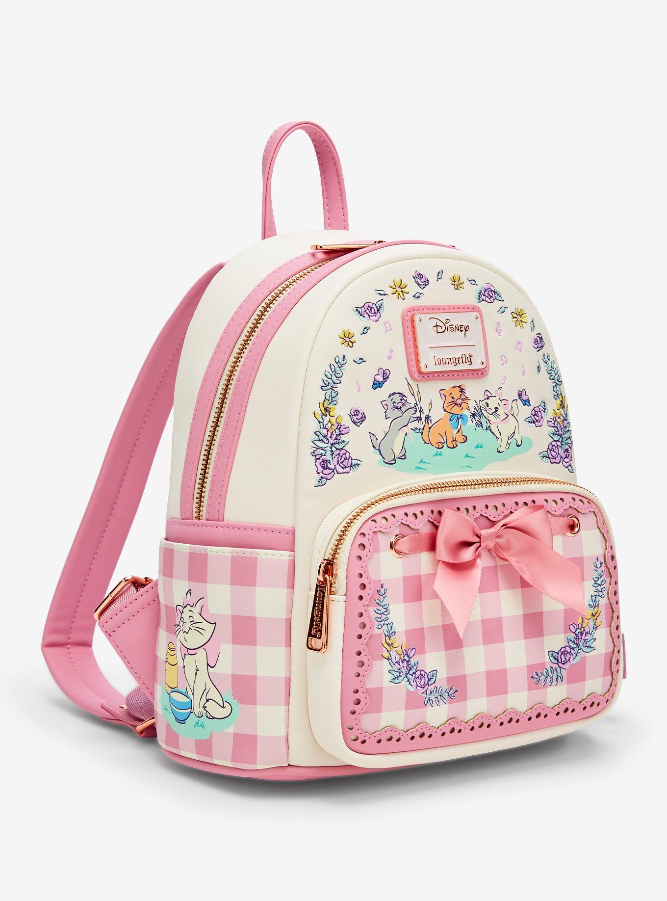 Loungefly Disney The Aristocats Floral Gingham Mini Backpack - BoxLunch Exclusive, , alternate - view 2