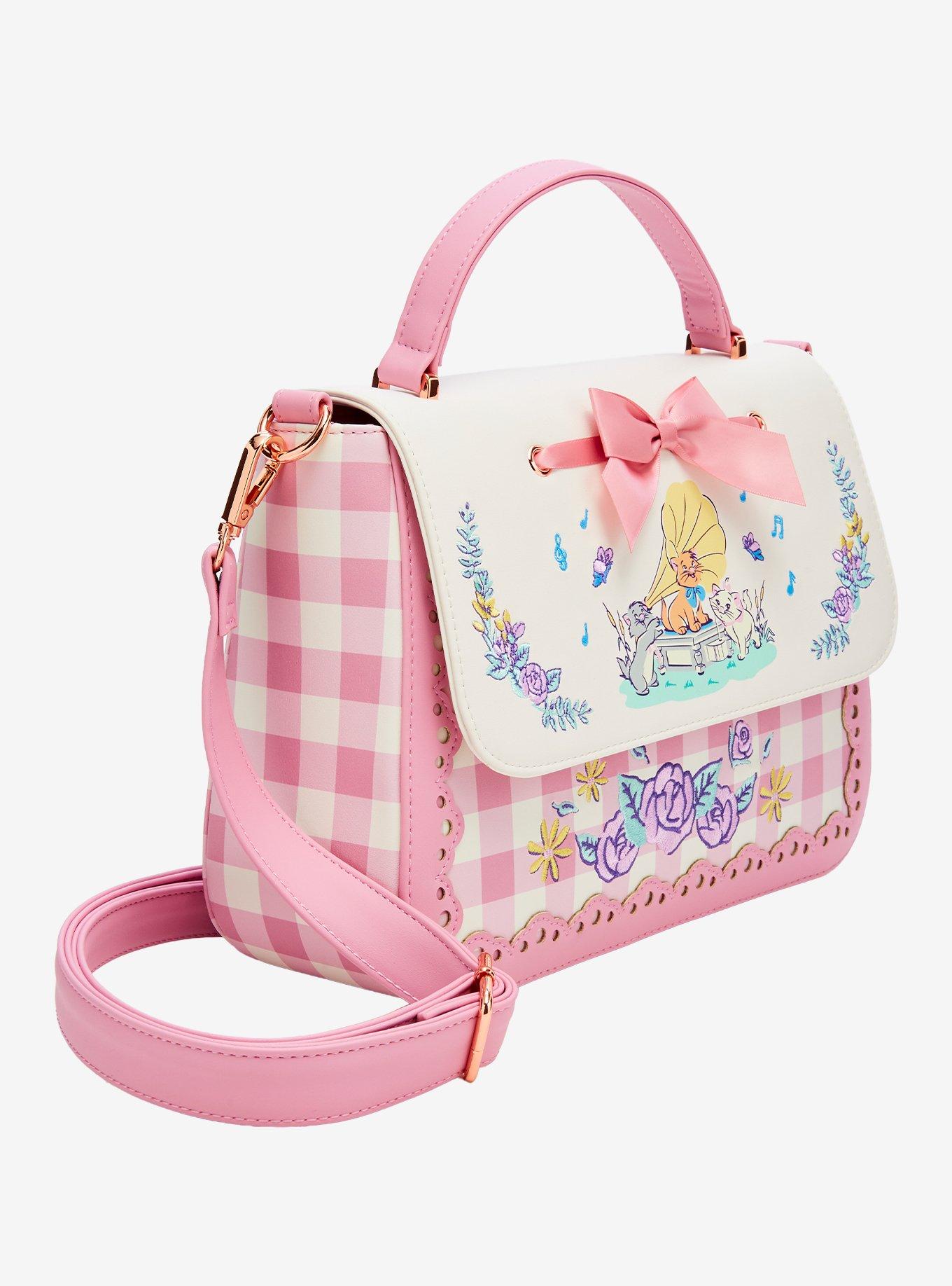 Loungefly Disney The Aristocats Floral Gingham Crossbody Bag- BoxLunch Exclusive, , alternate - view 2