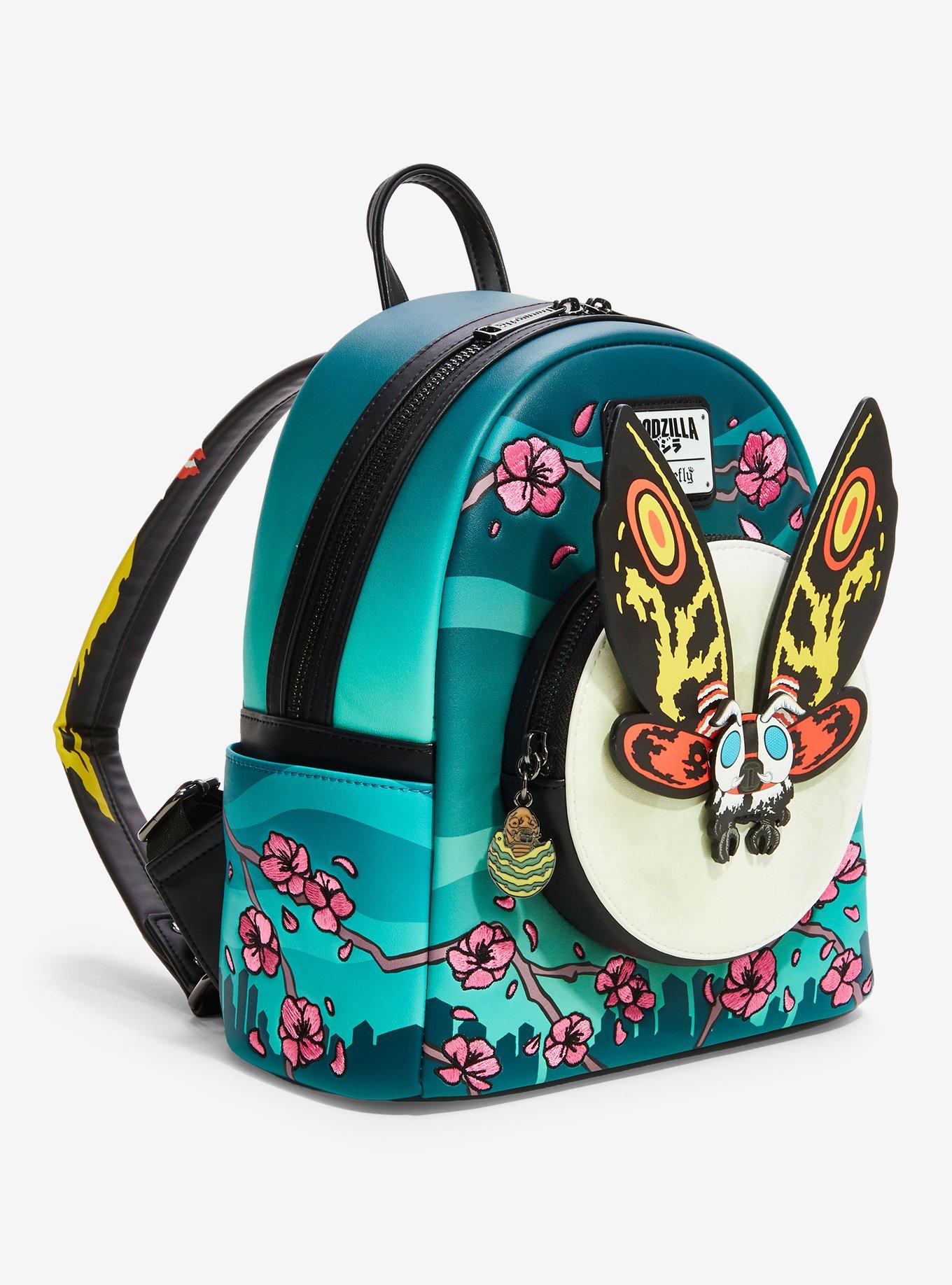 Loungefly Godzilla Mothra Floral Mini Backpack - BoxLunch Exclusive, , alternate - view 2