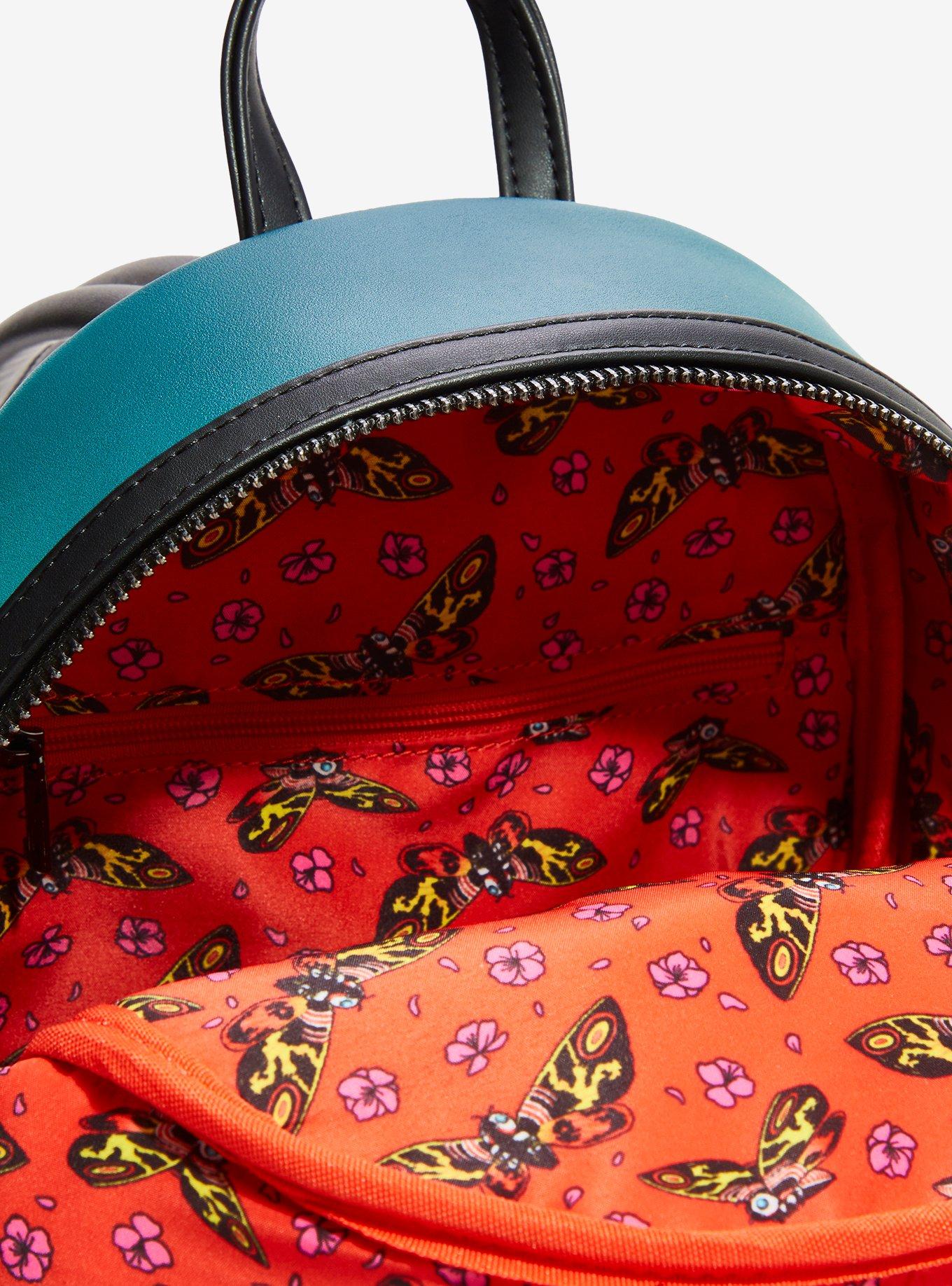 Loungefly Godzilla Mothra Floral Mini Backpack - BoxLunch Exclusive, , alternate - view 4