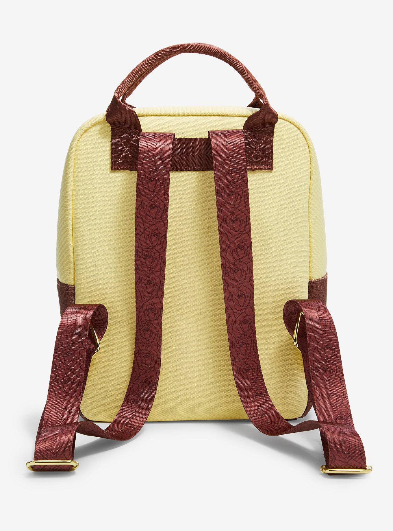 Loungefly Disney Beauty and The Beast Embroidered Canvas Mini Backpack - BoxLunch Exclusive, , alternate - view 3