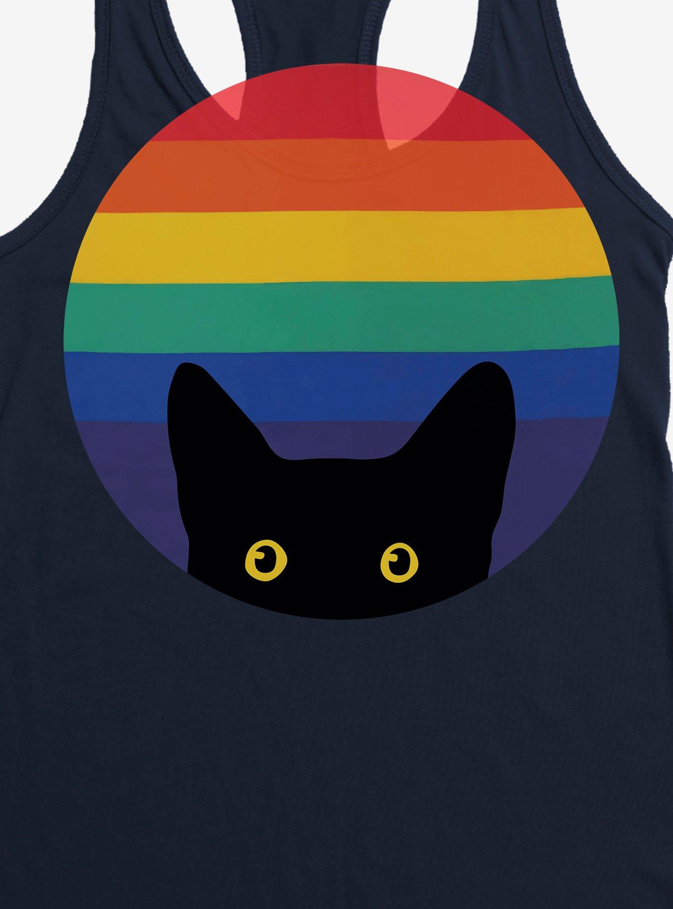 LGBTQ Peeking Cat Girls Tank, , hi-res