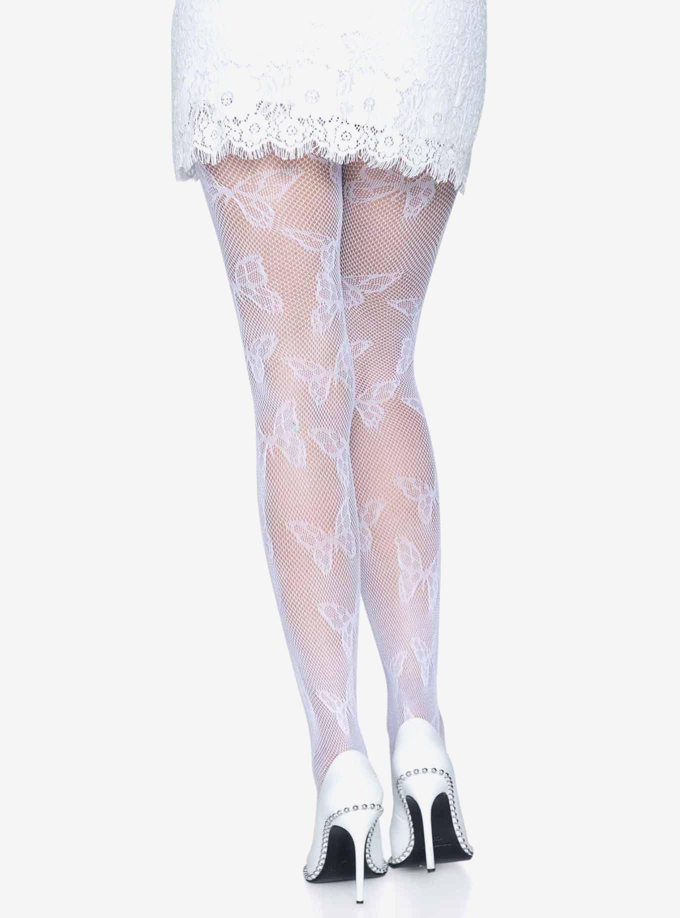 Butterfly Net Tights White, , hi-res