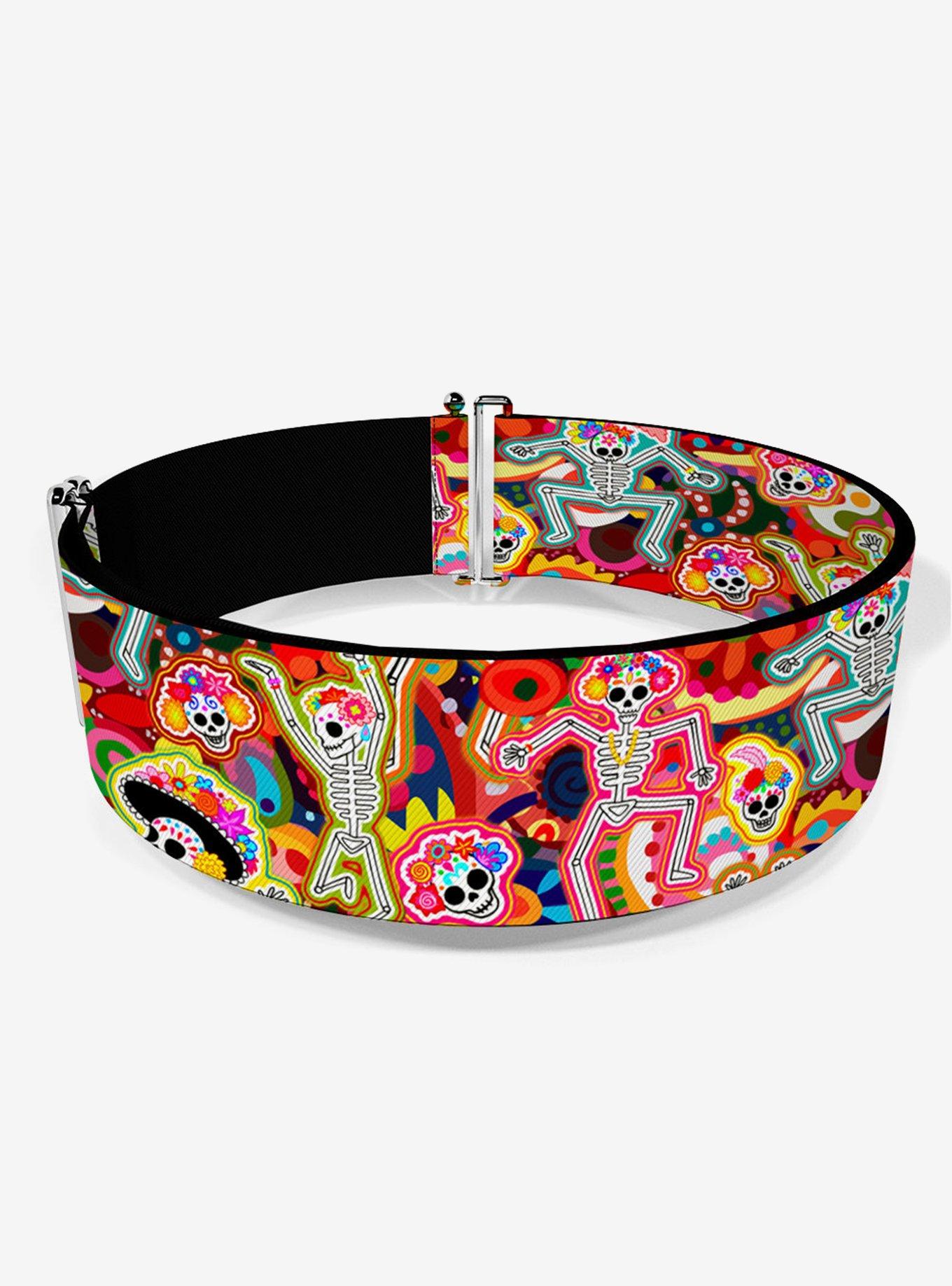 Thaneeya McArdle Dancing Catrinas Collage Multi Cinch Belt, , hi-res