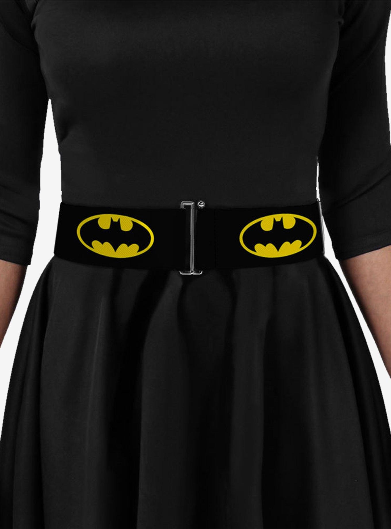DC Comics Batman Shield Cinch Belt, BRIGHT YELLOW, alternate