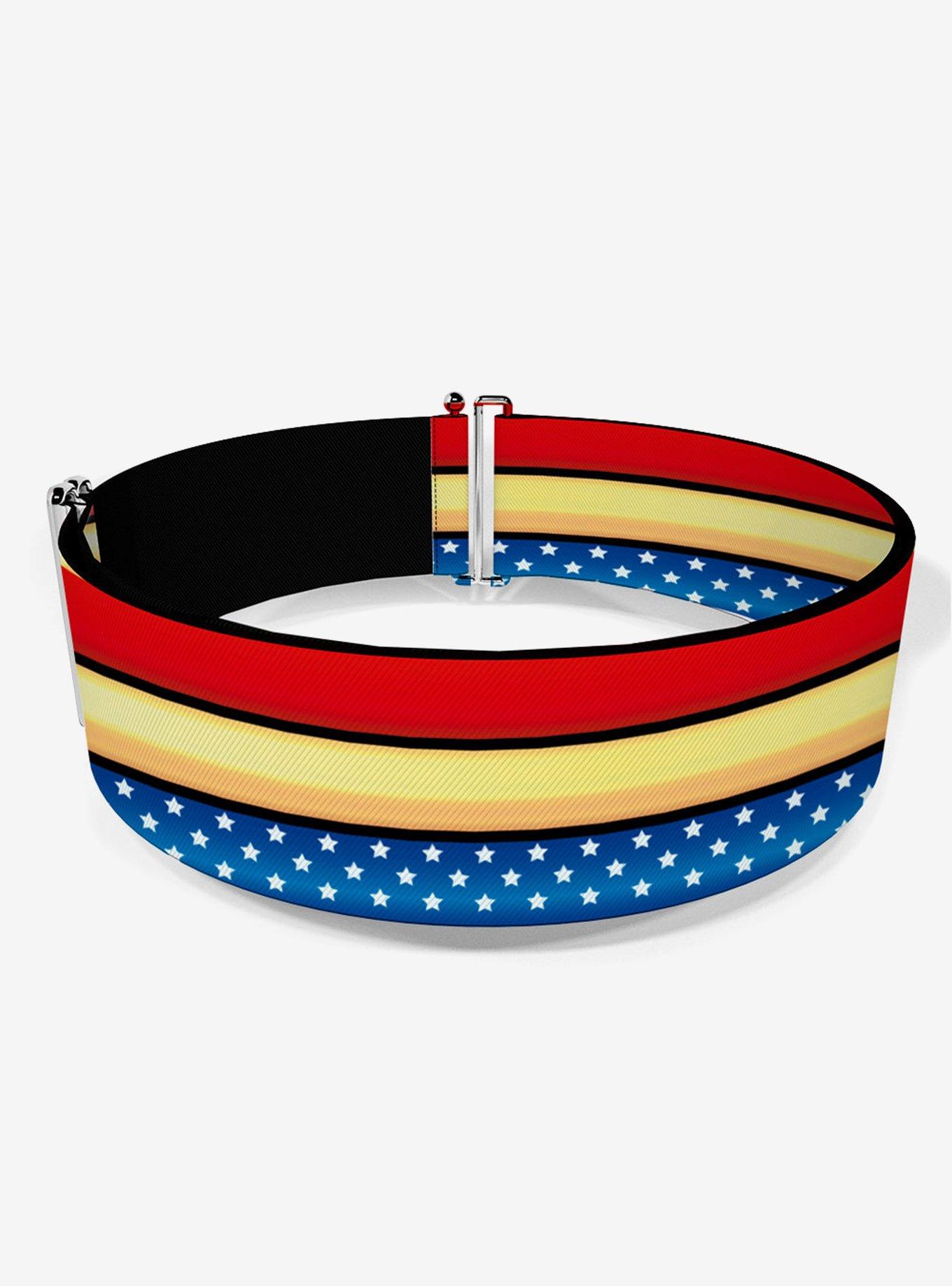 DC Comics Wonder Woman Stripe Stars Cinch Belt, , hi-res