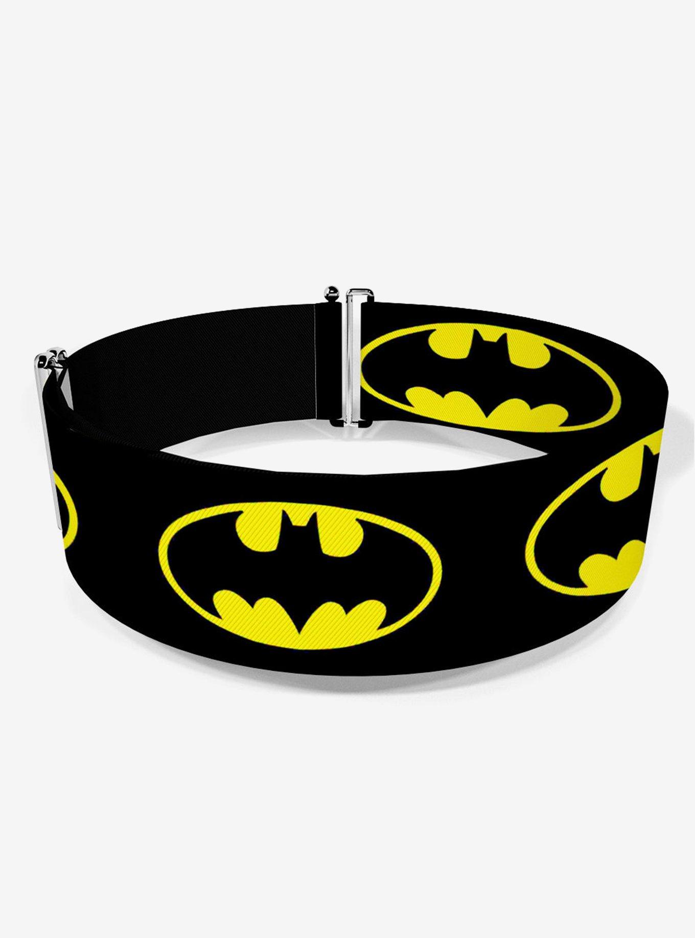 DC Comics Batman Shield Yellow Cinch Belt, , hi-res