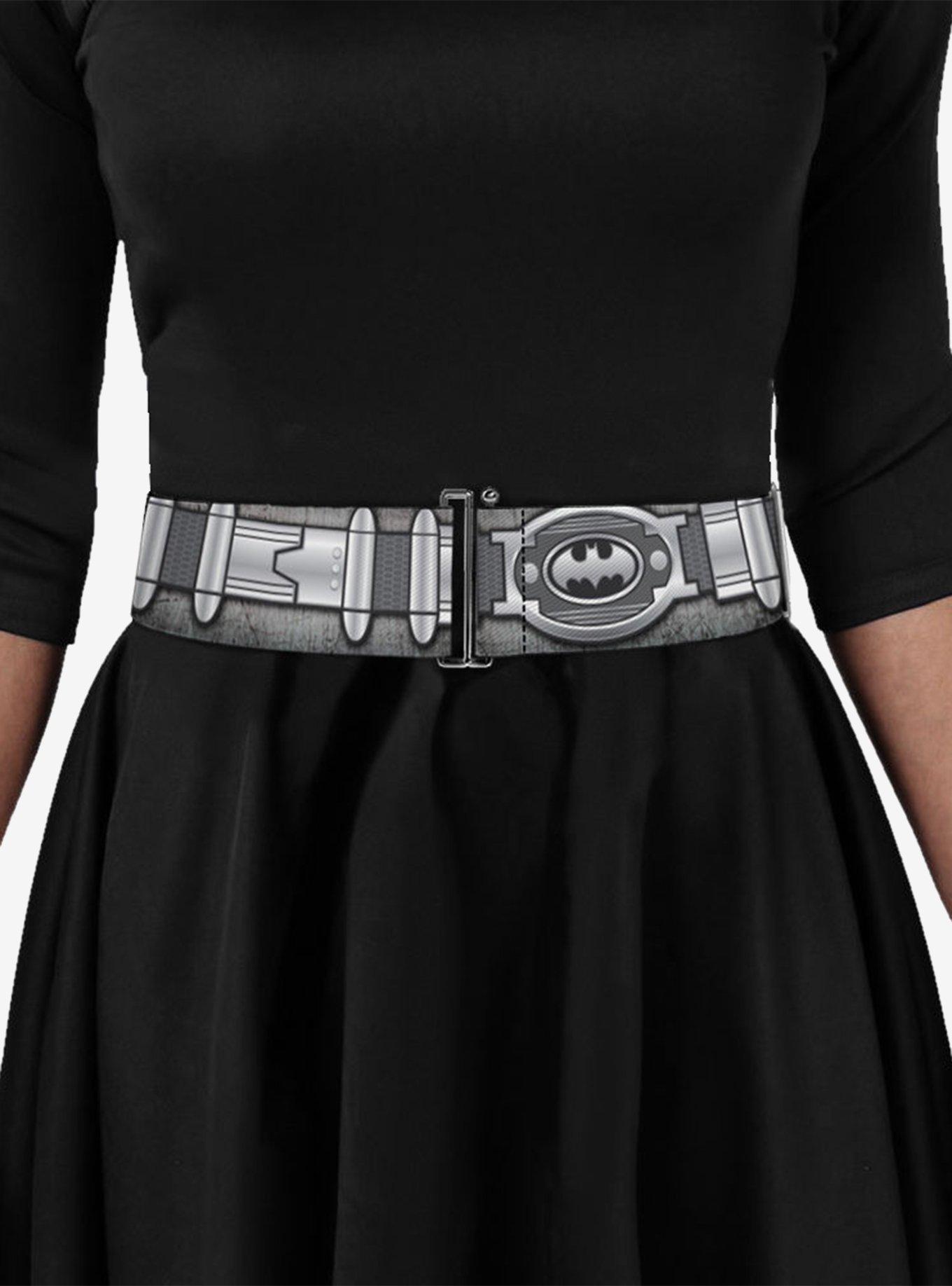 DC Comics Batman Utility Belt Grays Cinch Belt, GREY, alternate