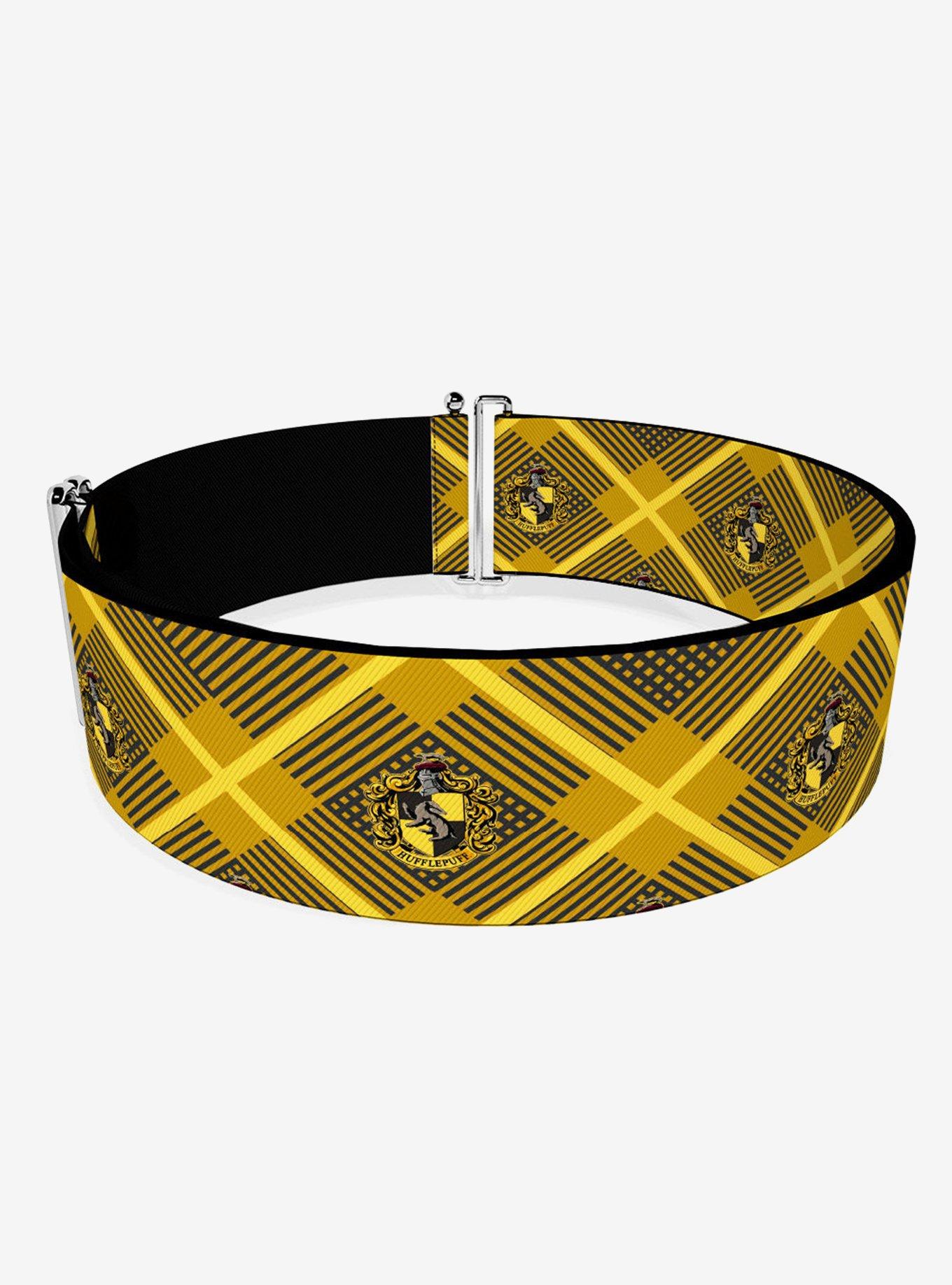 Harry Potter Hufflepuff Crest Plaid Cinch Belt, , hi-res