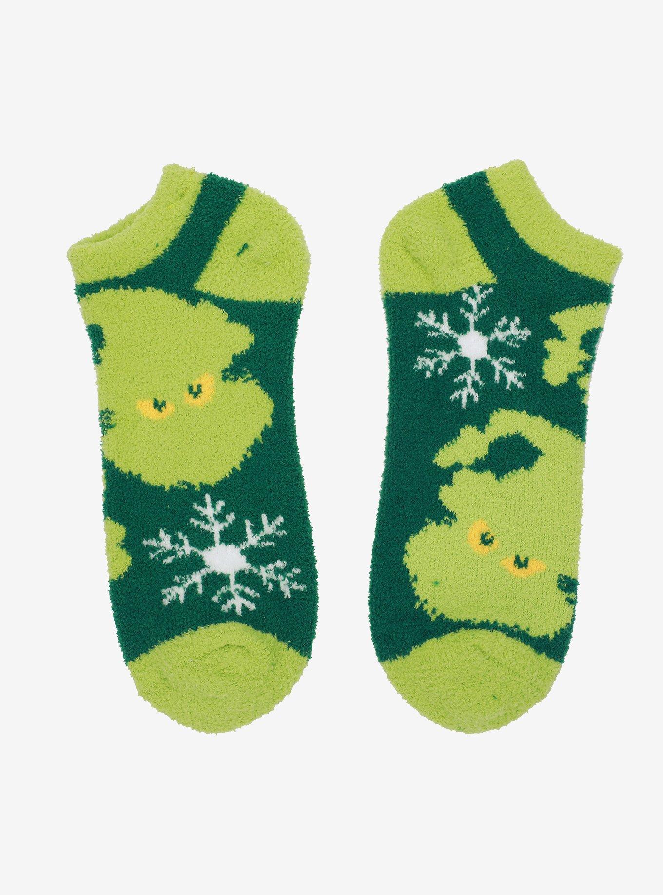 Dr. Seuss How The Grinch Stole Christmas Fuzzy Ankle Sock Set, , alternate - view 4