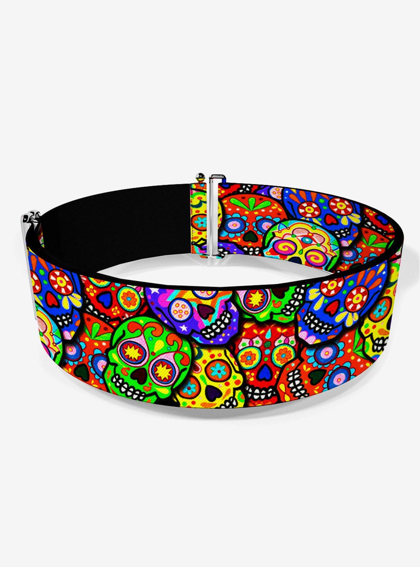 Thaneeya McArdle Colorful Calaveras Stacked Multi Cinch Belt, , hi-res