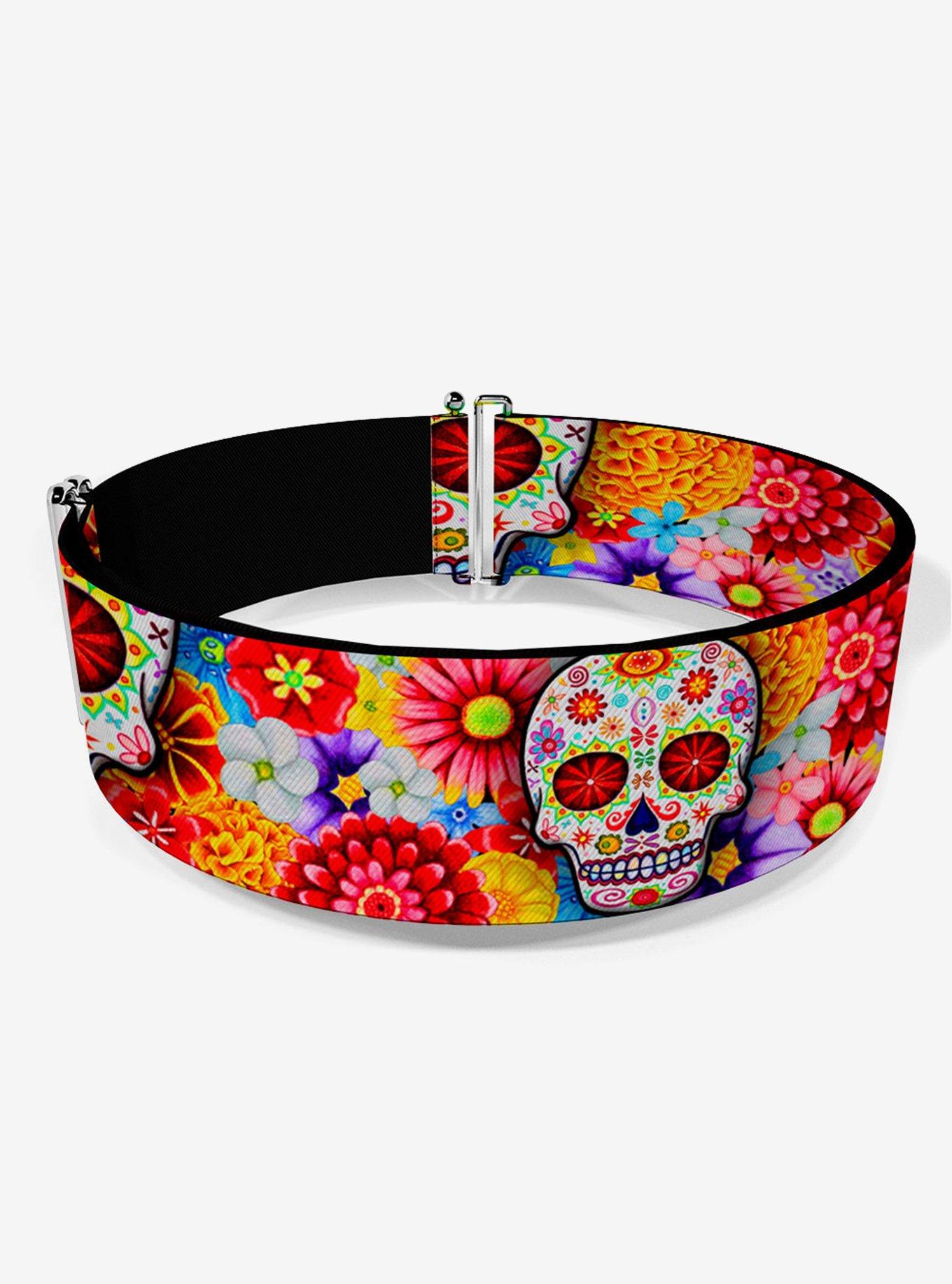 Thaneeya Mcardle Sugar Skull Starburst White Multi Cinch Belt, RED, alternate - view 2