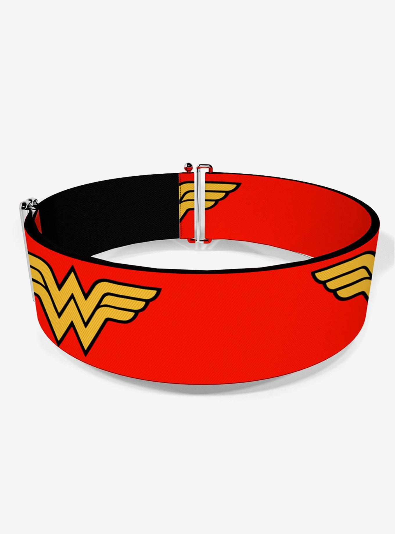 DC Comics Wonder Woman Logo Red Cinch Belt, , hi-res
