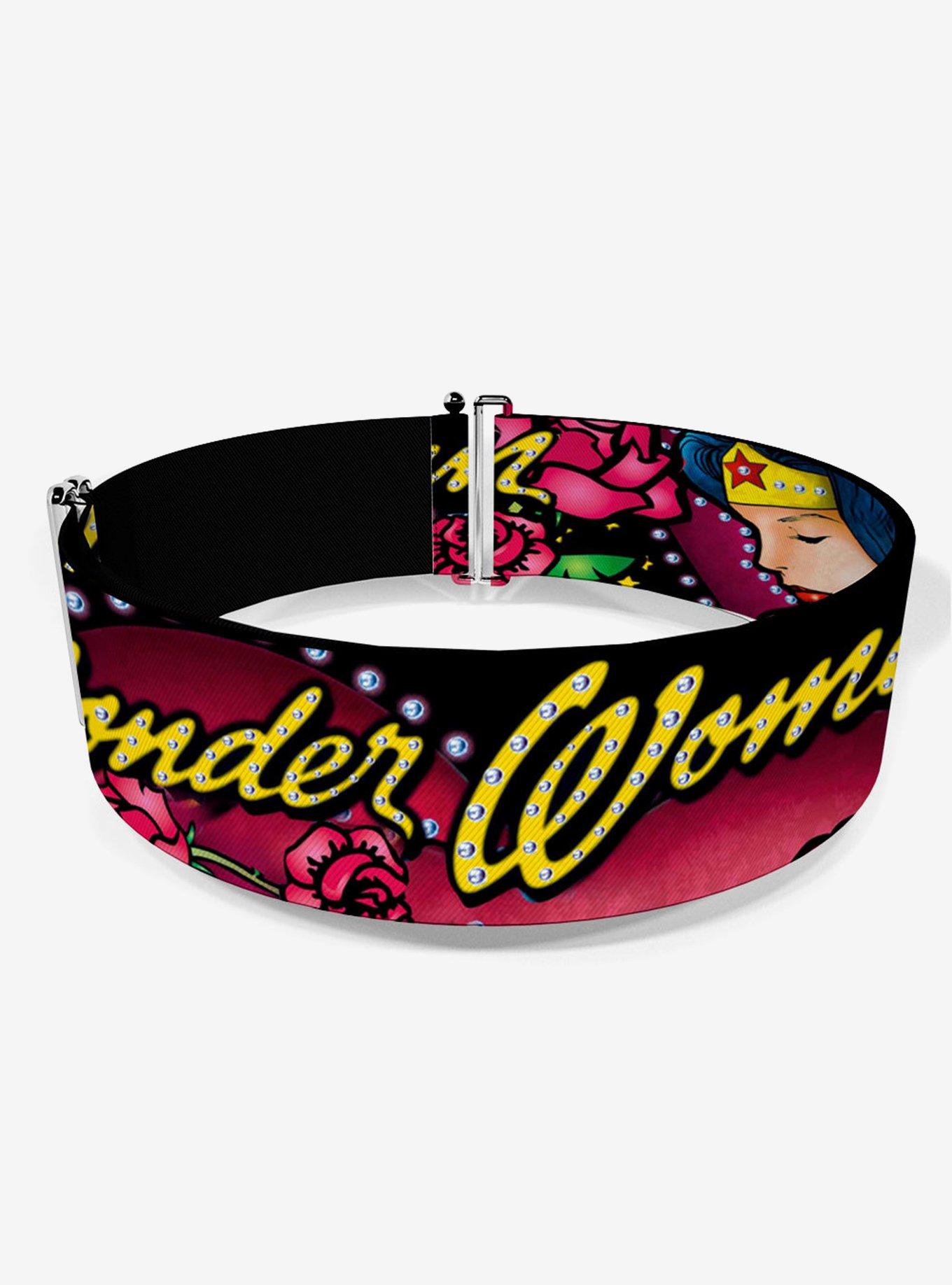 DC Comics Wonder Woman Roses Strength And Beauty Cinch Belt, , hi-res