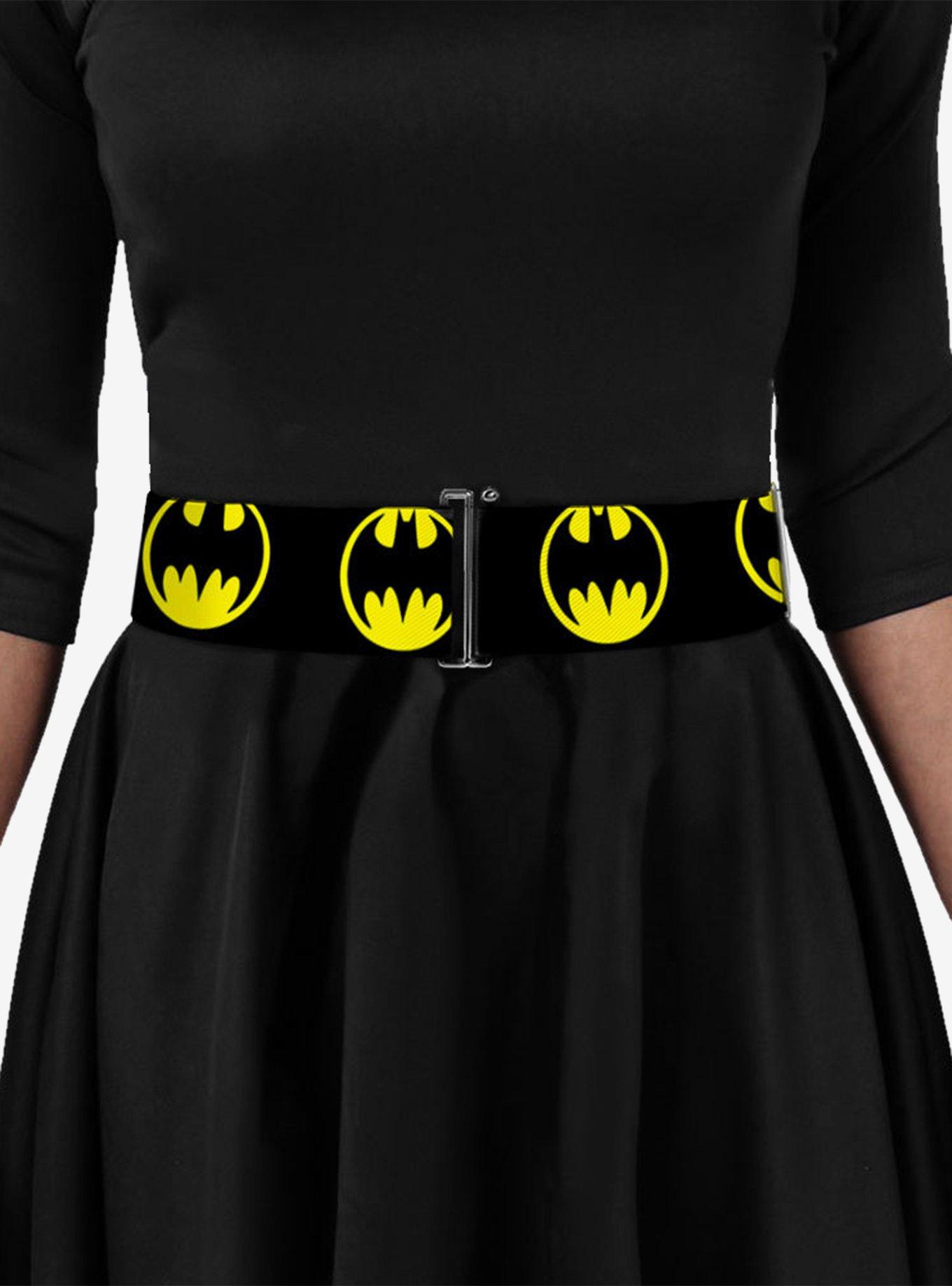 DC Comics Bat Signal Cinch Belt, BRIGHT YELLOW, alternate