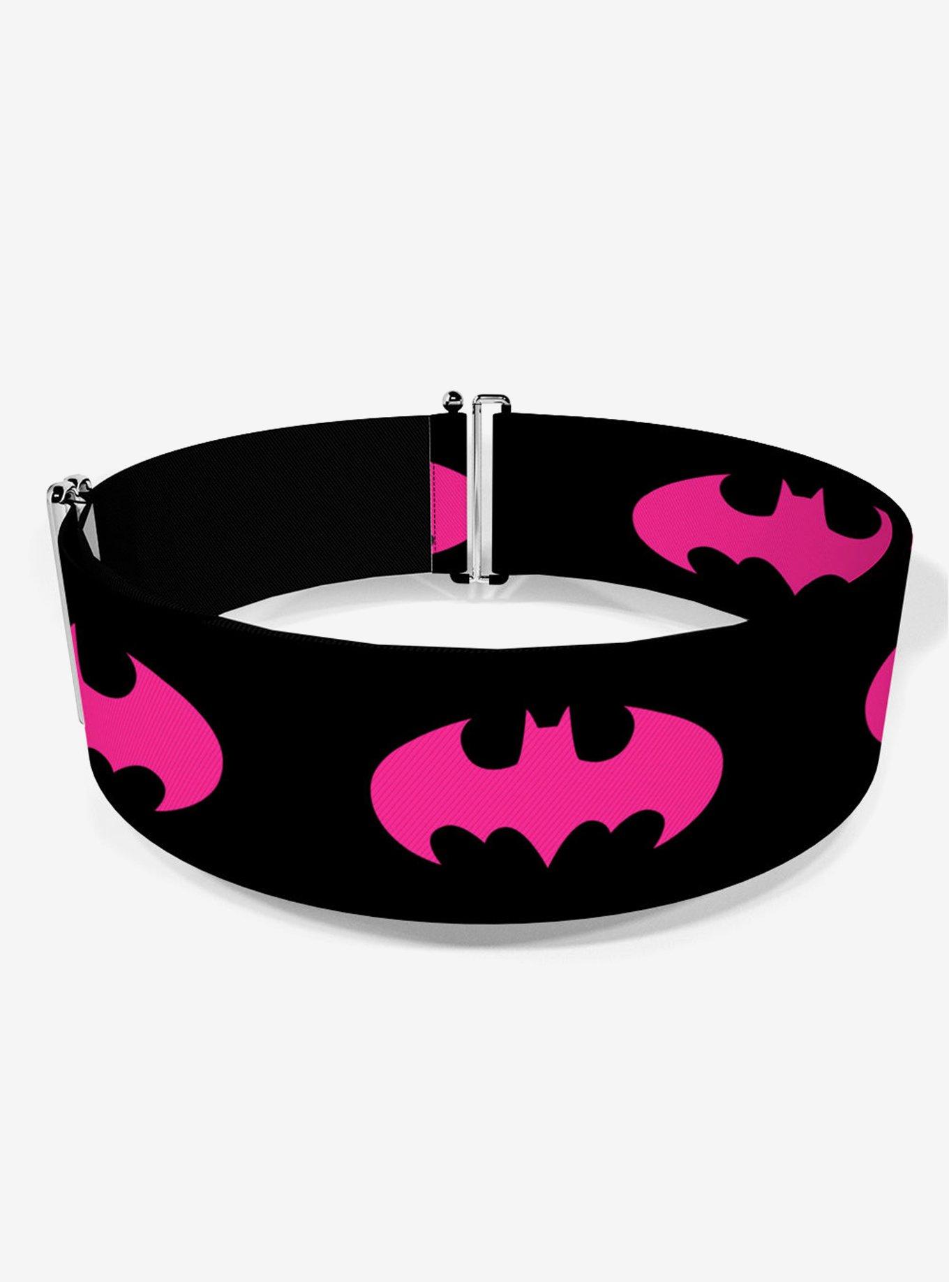 DC Comics Batman Signal Black Fuchsia Cinch Belt, , hi-res