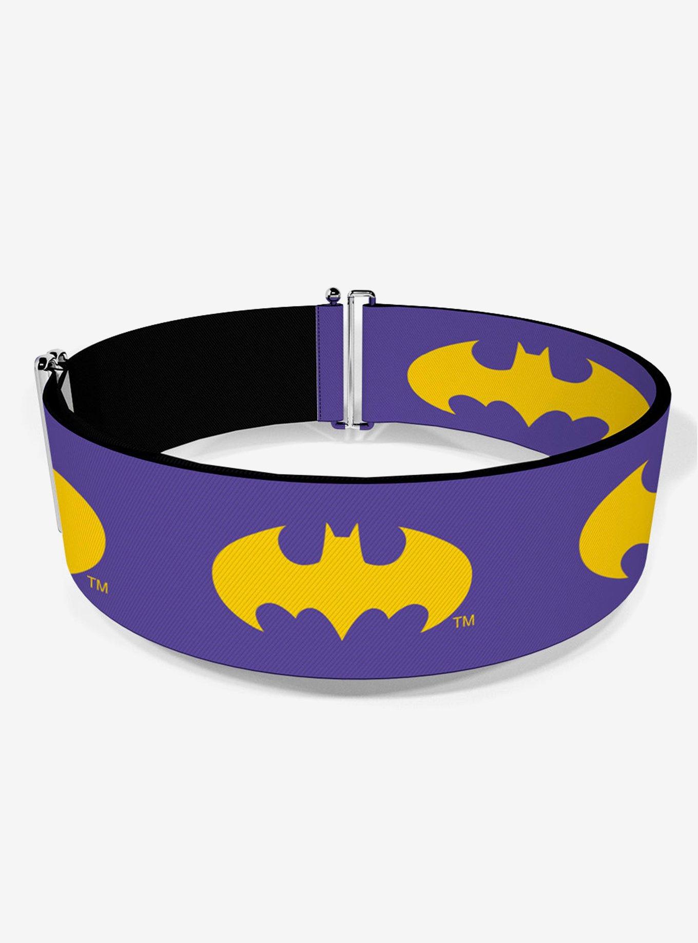 DC Comics Batman Signal Purple Yellow Cinch Belt, , hi-res