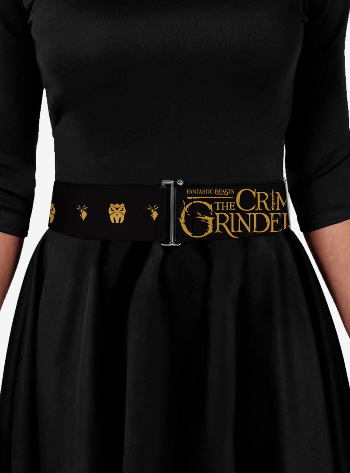 Fantastic Beast Crimes of Grindelwald Obscurus Books Cinch Belt, GOLD, alternate
