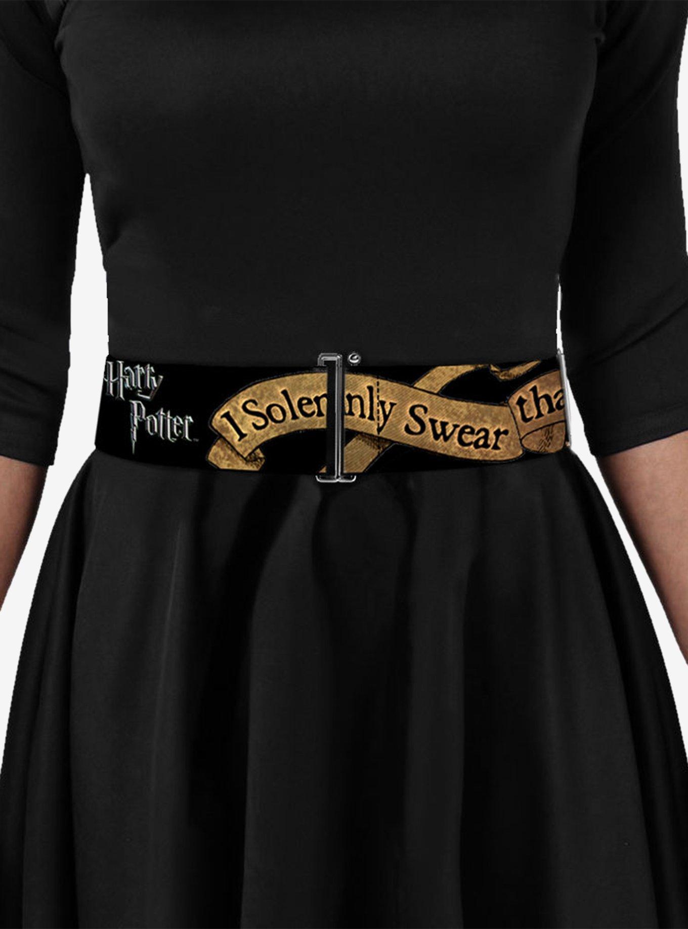 Harry Potter I Solemnly Swear I Am Up To No Good Cinch Belt, BROWN, alternate