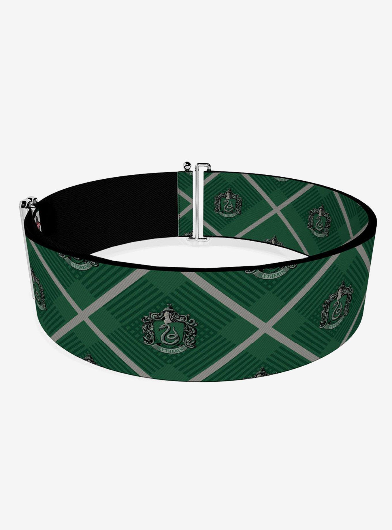 Harry Potter Slytherin Crest Plaid Cinch Belt, , hi-res