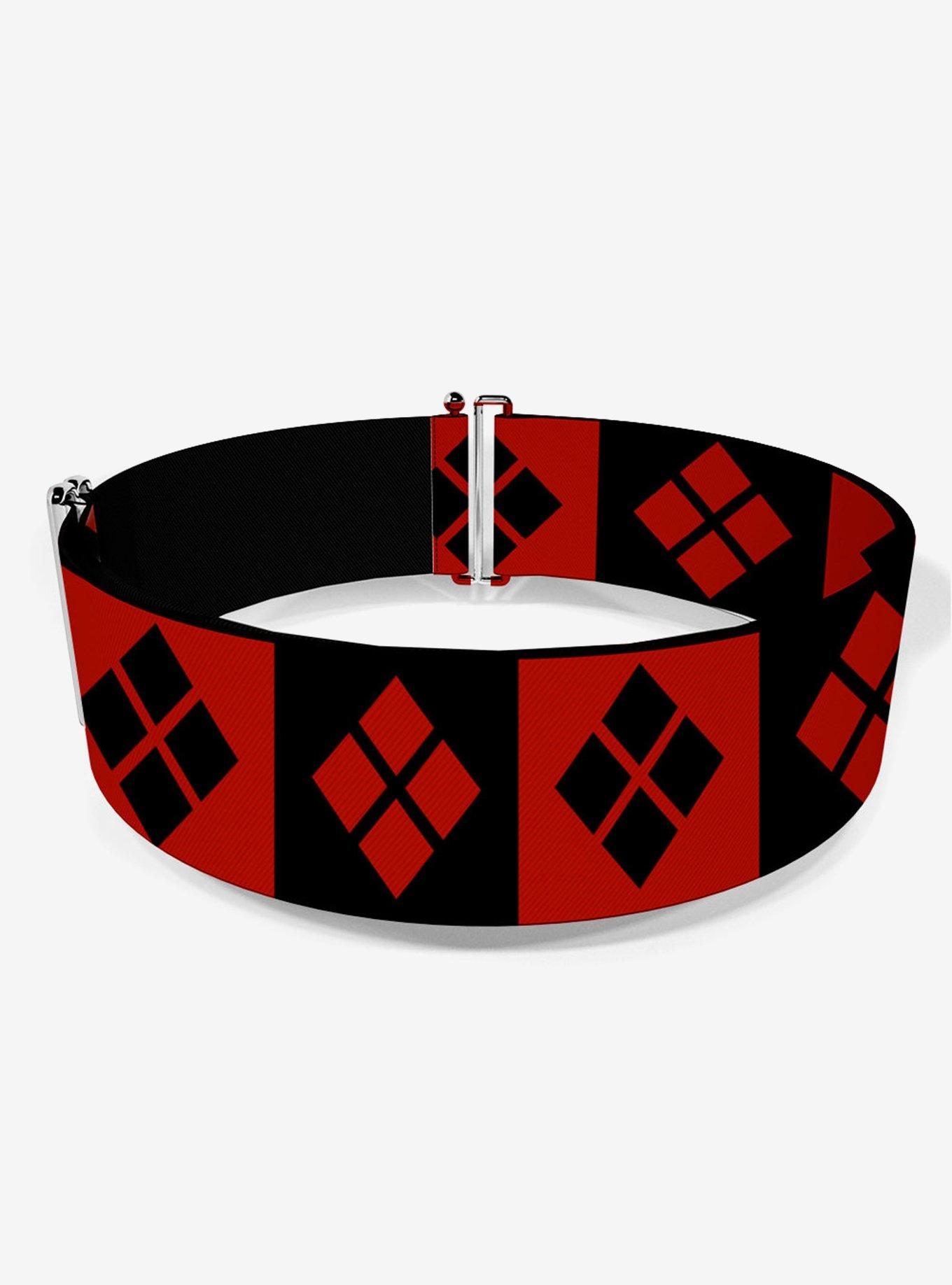 DC Comics Harley Quinn Diamond Blocks Cinch Belt, , hi-res