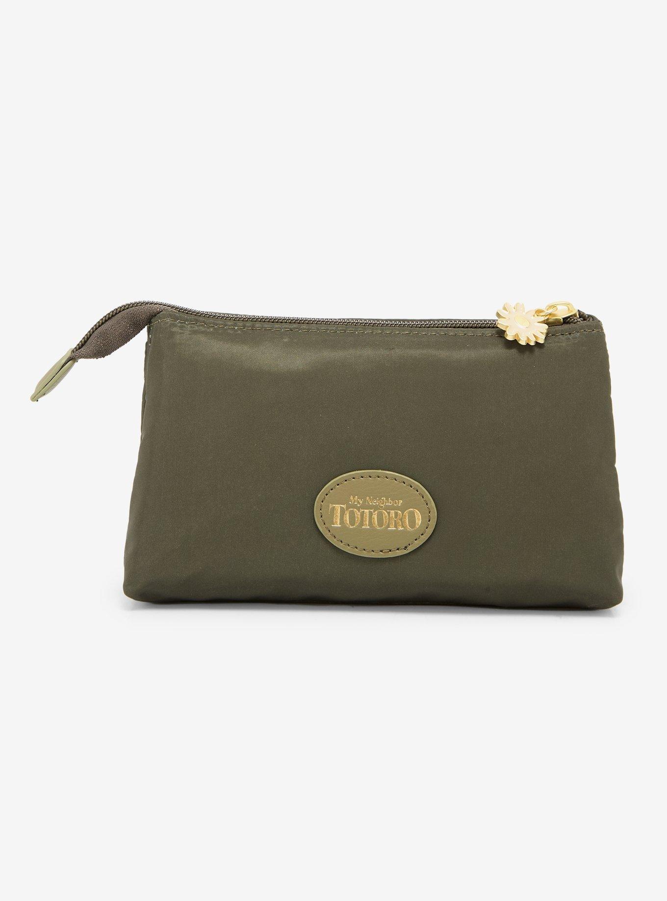 Studio Ghibli&reg; My Neighbor Totoro Olive Green Floral Cosmetic Bag - BoxLunch Exclusive, , alternate - view 2