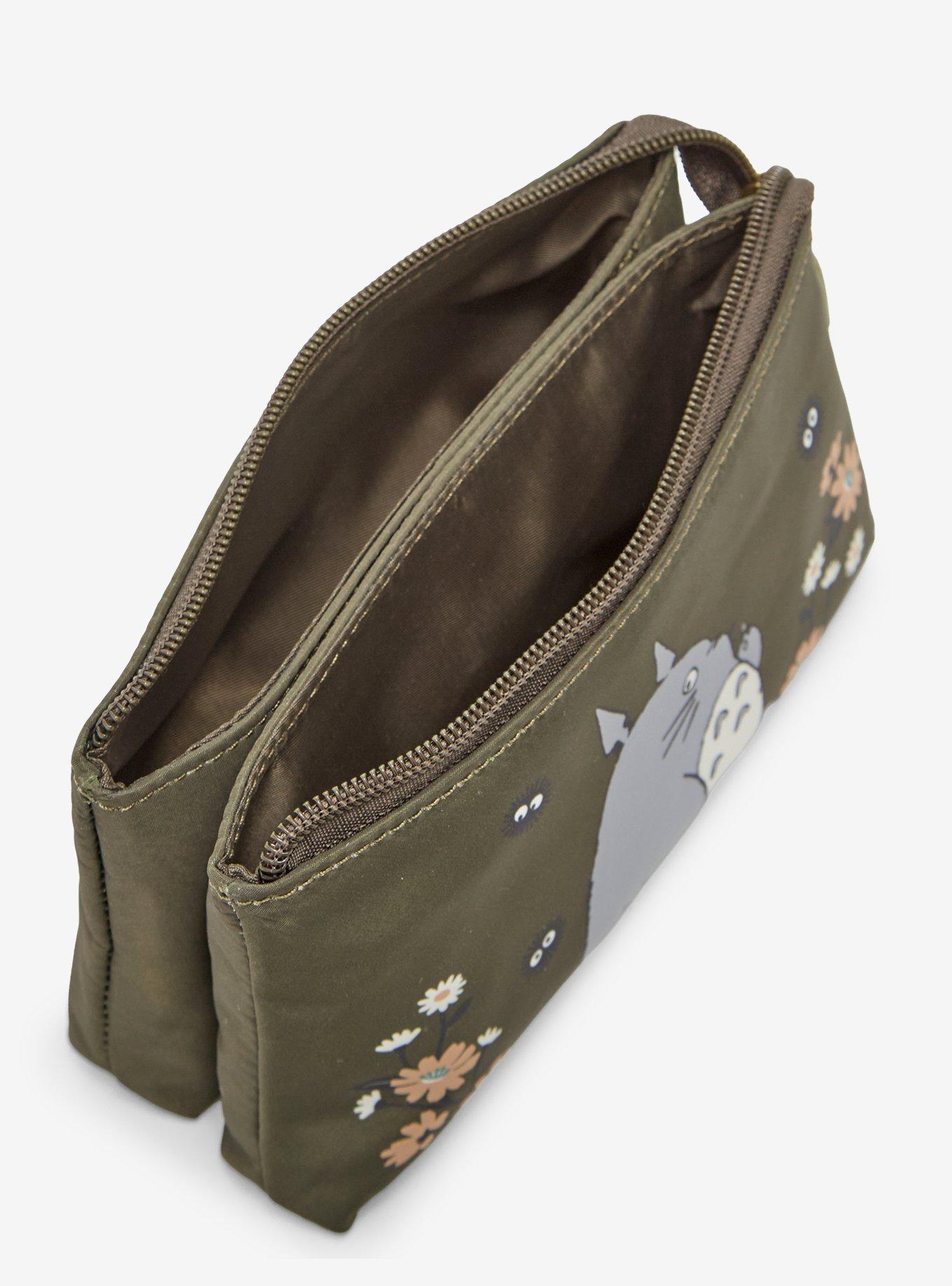 Studio Ghibli&reg; My Neighbor Totoro Olive Green Floral Cosmetic Bag - BoxLunch Exclusive, , alternate - view 4