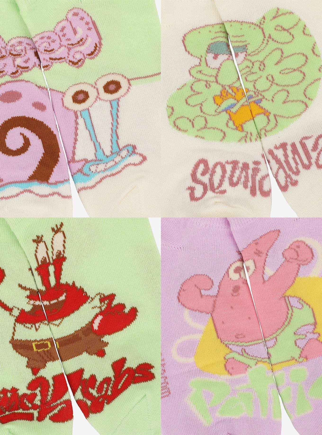 Spongebob Squarepants Characters Ankle Sock Set, , hi-res