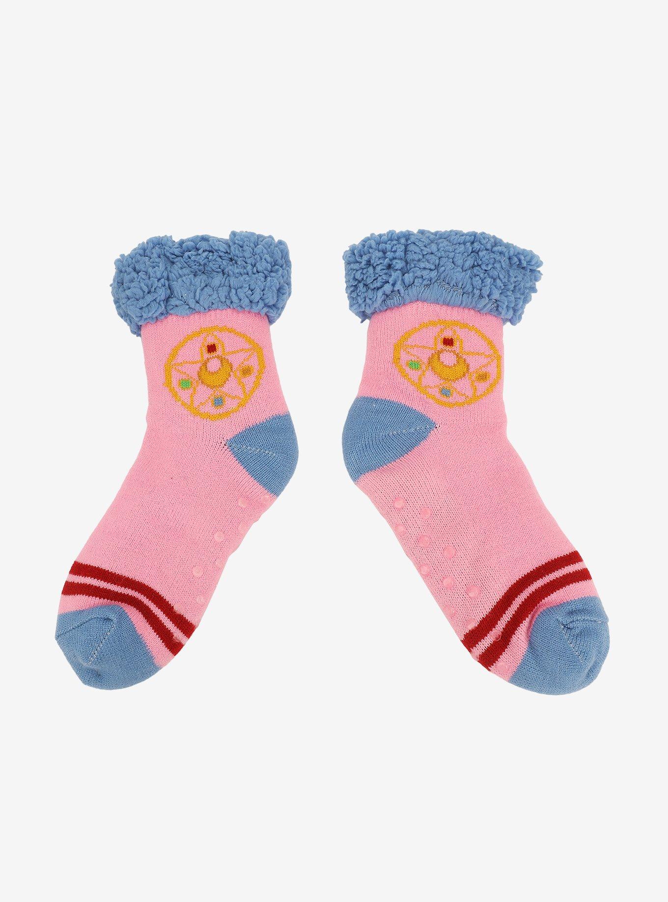 Sailor Moon Icon Sherpa Slipper Sock, , hi-res