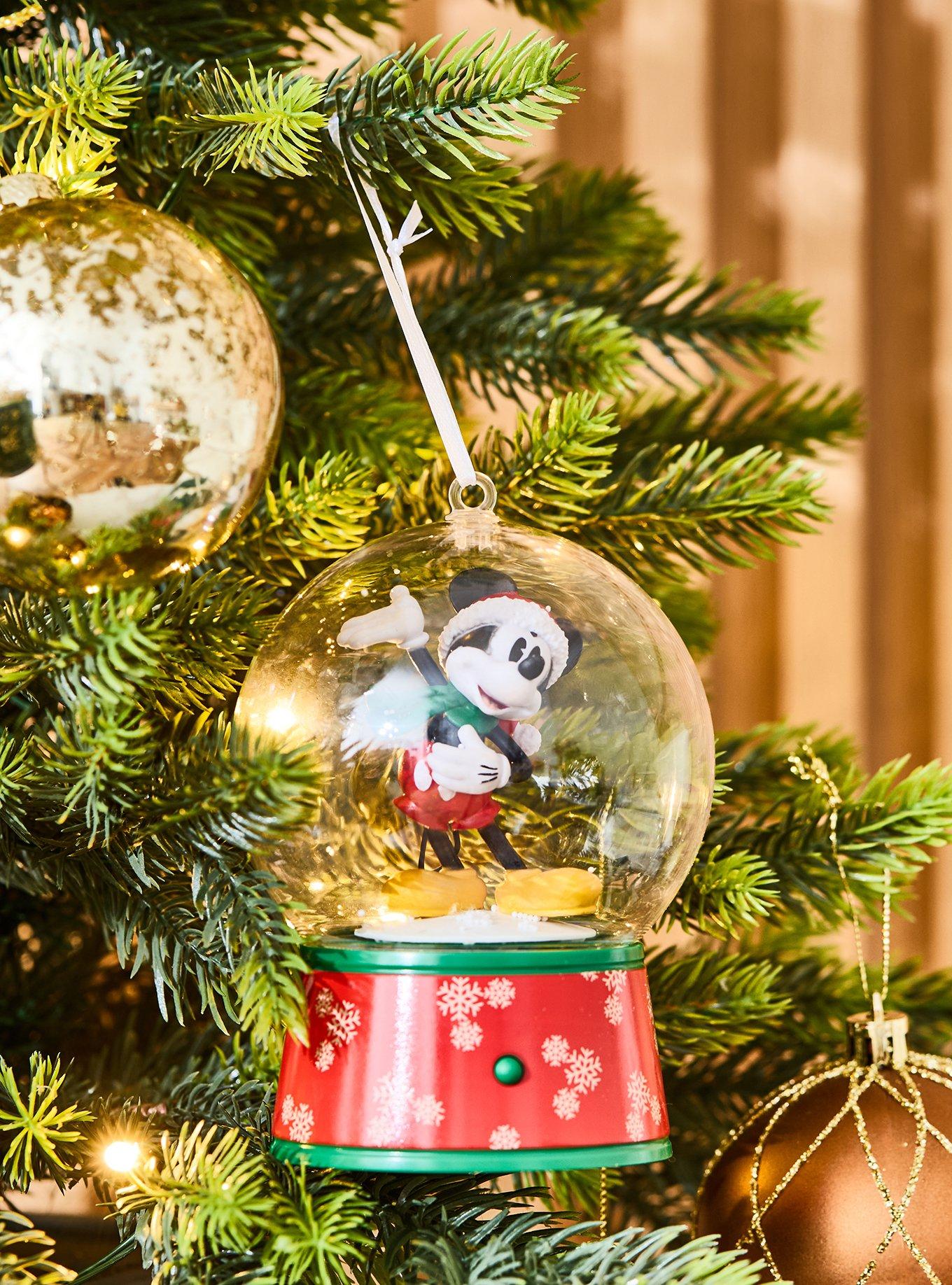 Disney Mickey Mouse Snow Globe Musical Ornament