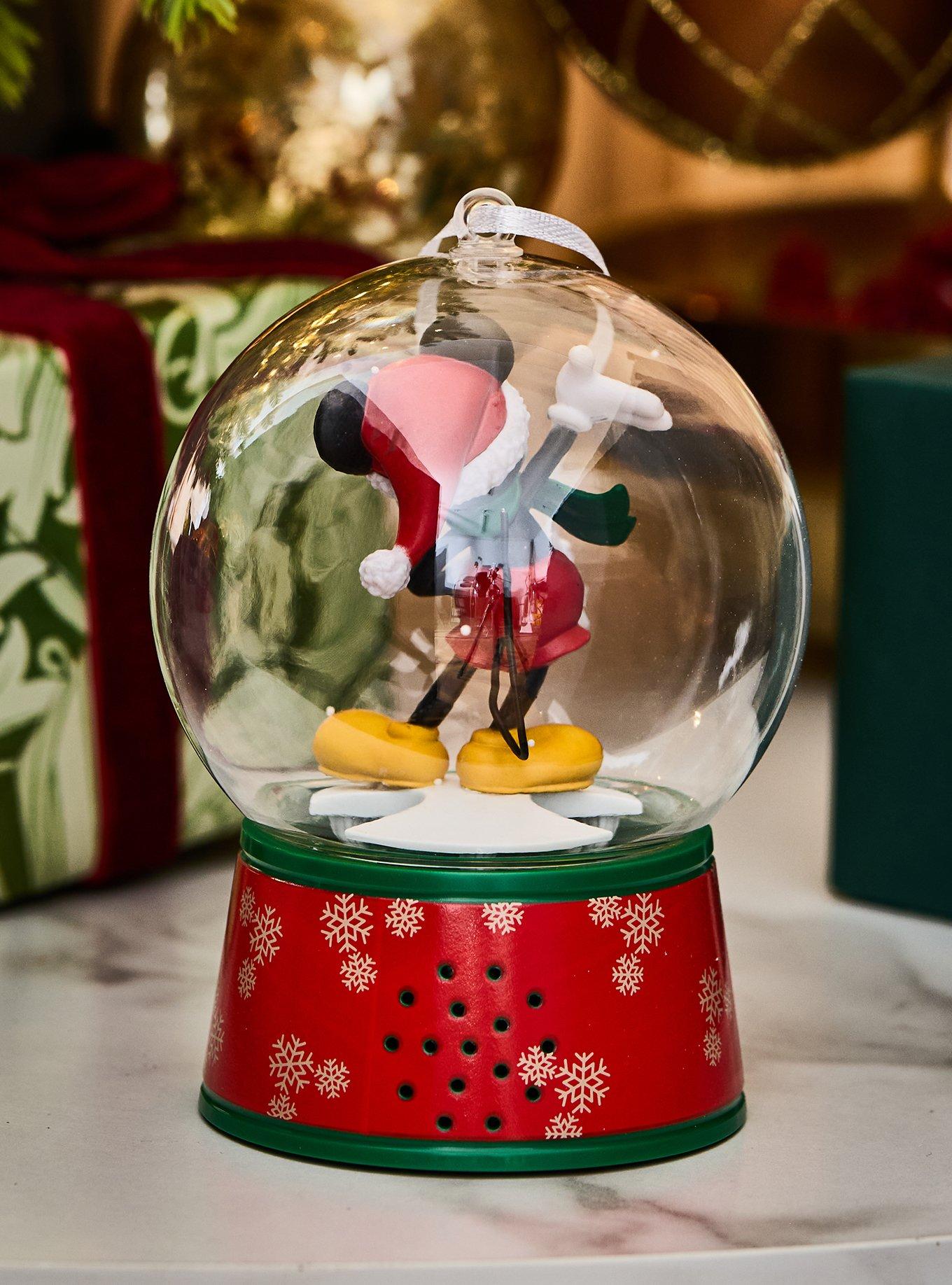 Disney Mickey Mouse Snow Globe Musical Ornament, , alternate - view 4