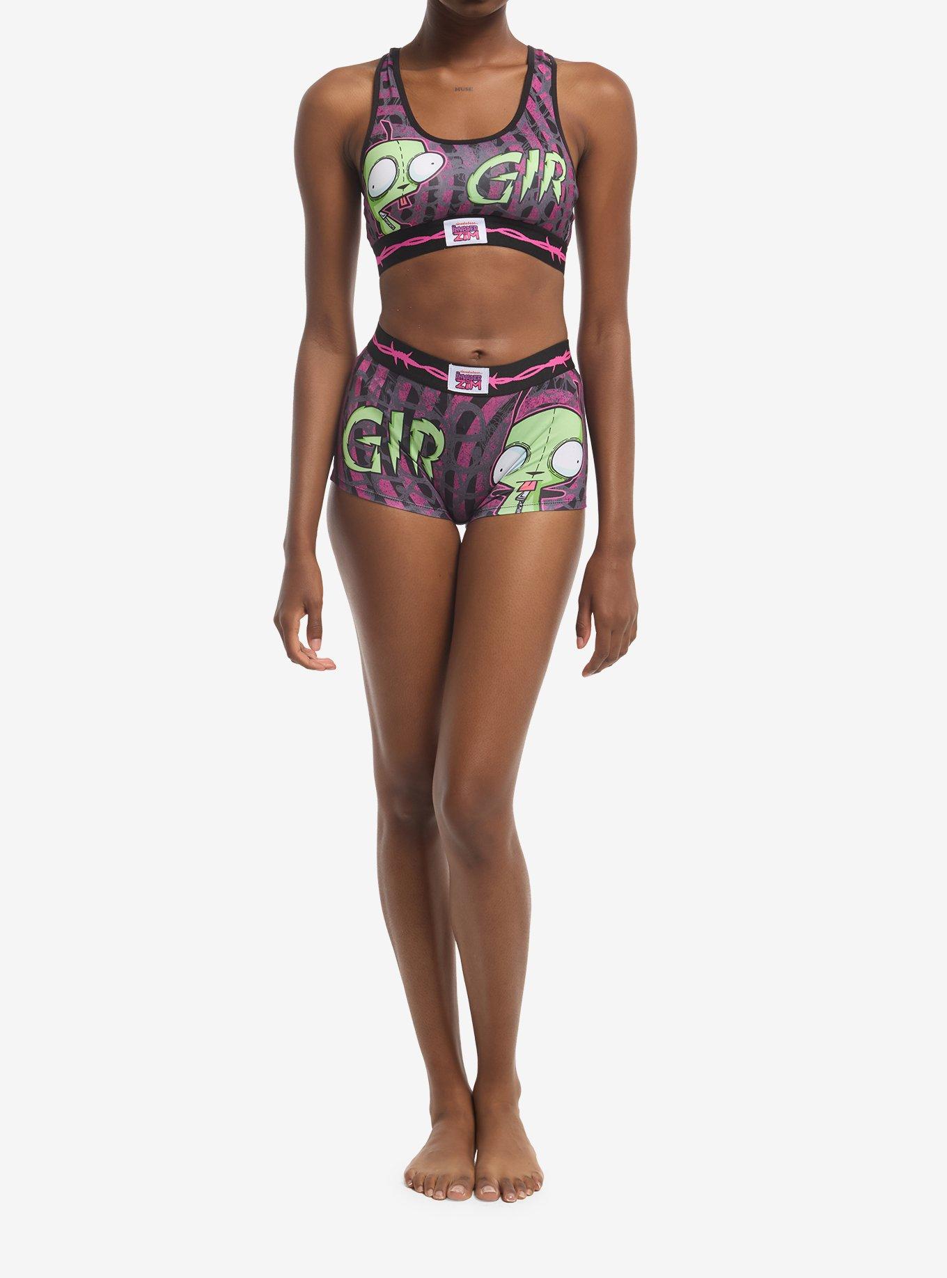Invader Zim GIR Bra & Boyshort Panty Set, MULTI, alternate - view 2