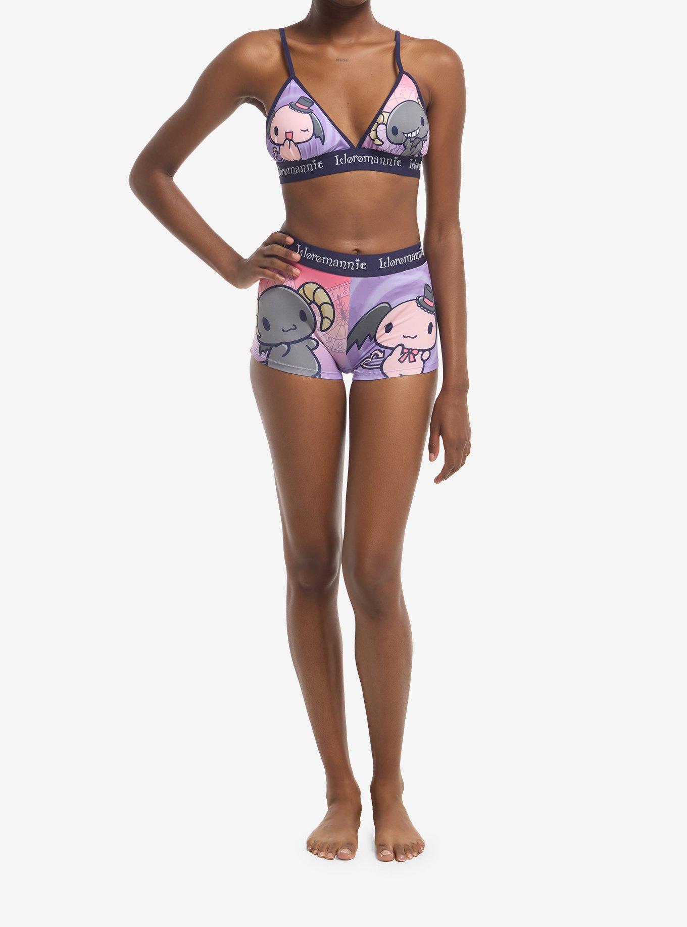 Lloromannic Split Bra & Boyshort Panty Set, MULTI, alternate - view 2