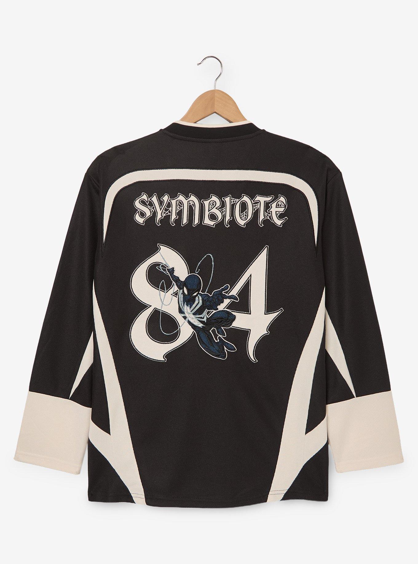 Marvel Spider-Man Black Suit Hockey Jersey - BoxLunch Exclusive, BLACK, alternate - view 2