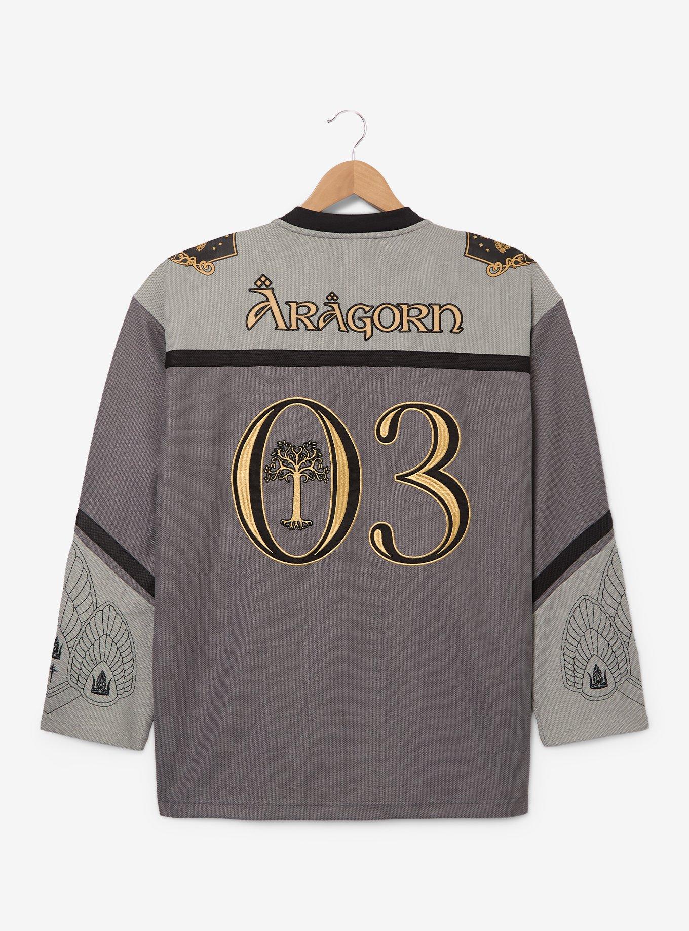 The Lord of The Rings Aragorn Hockey Jersey - BoxLunch Exclusive, GREEN, alternate - view 2