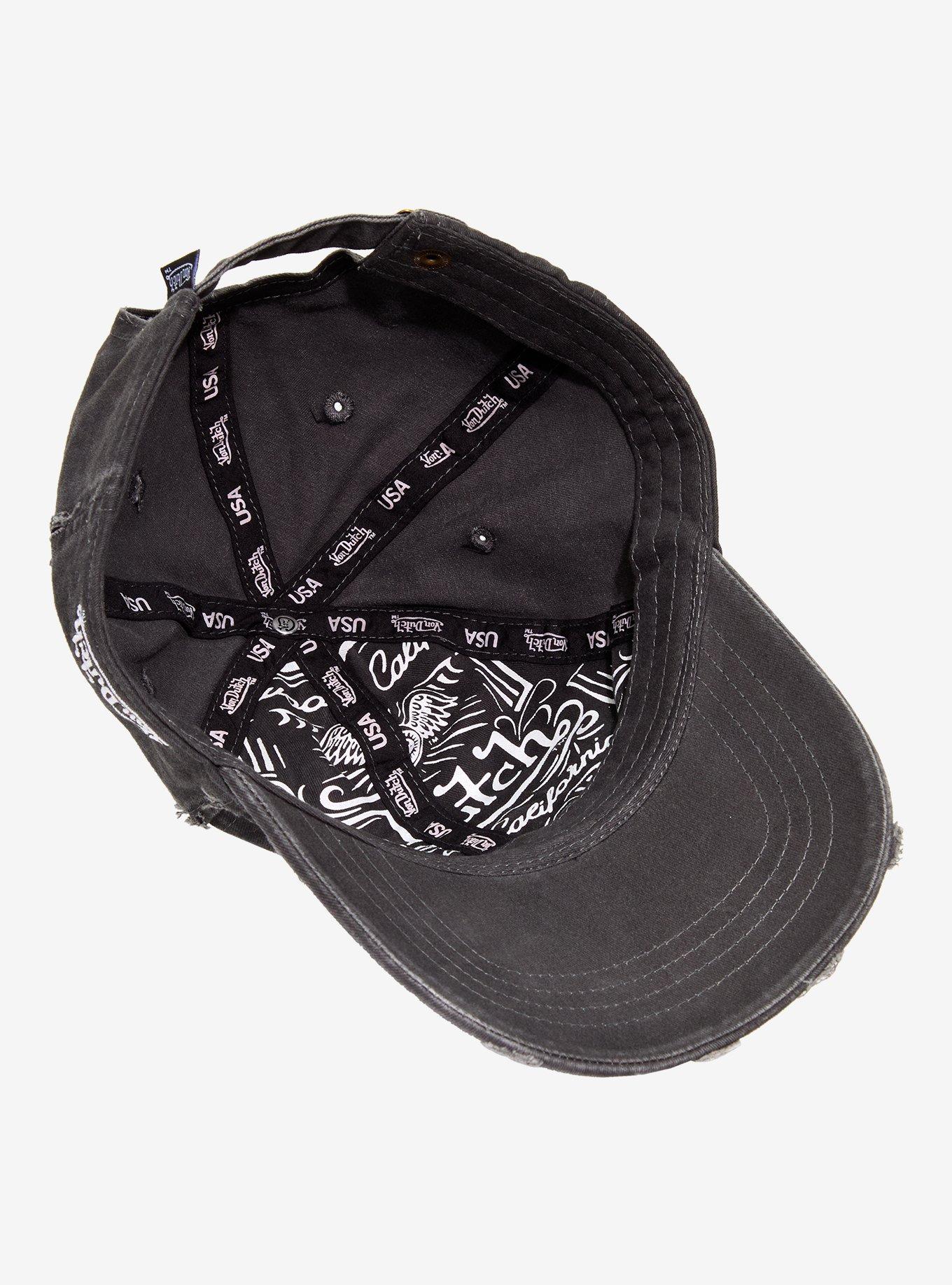Von Dutch Distressed Mineral Wash Ball Cap
