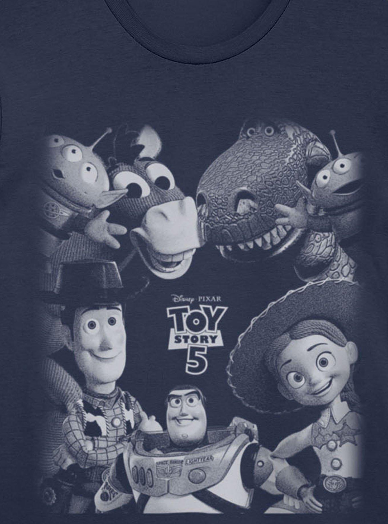 Disney Pixar Toy Story 5 Grayscale Group T-Shirt Her Universe Exclusive, , hi-res