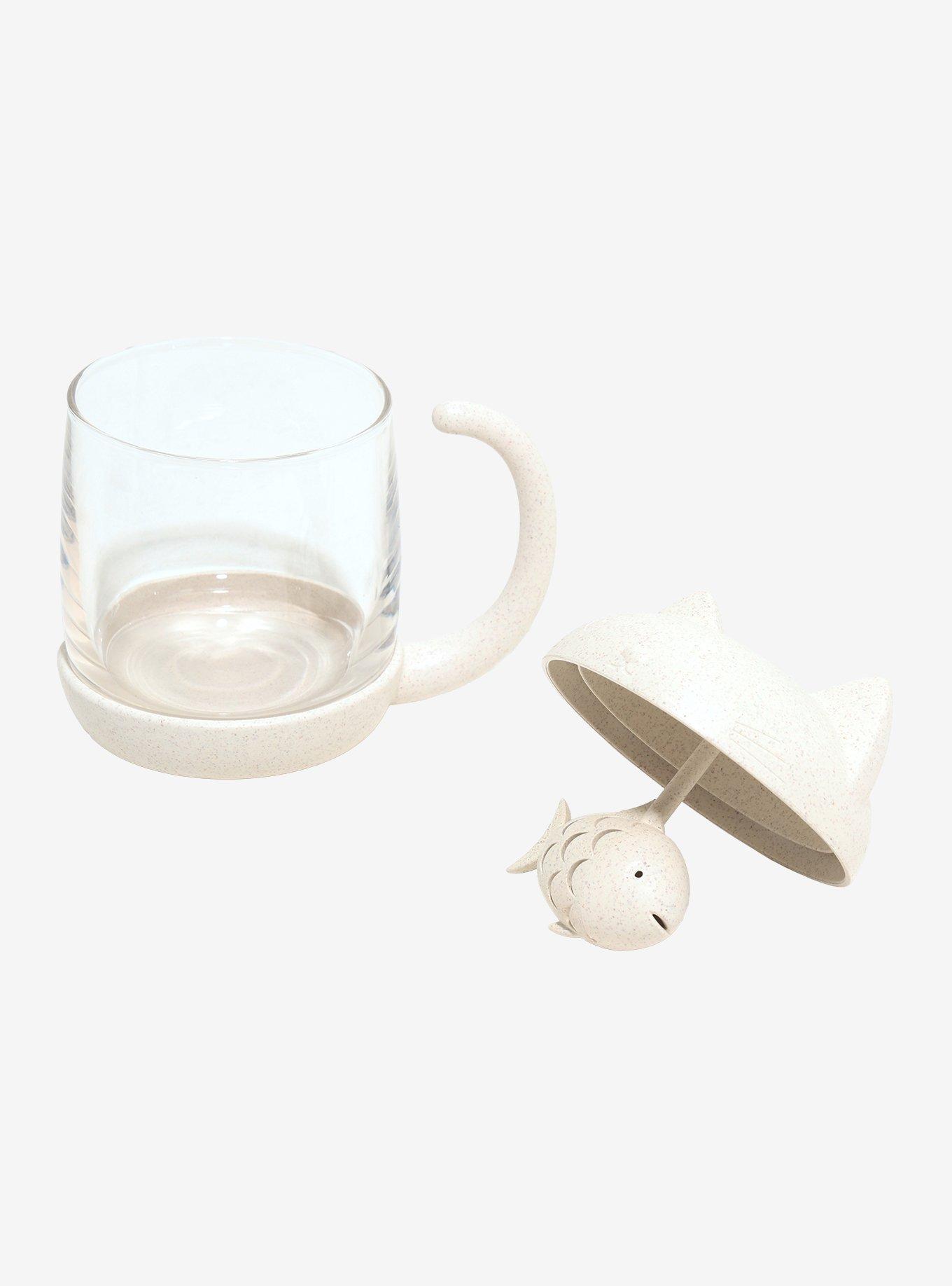 Cat & Fish Mug With Infuser, , alternate - view 3