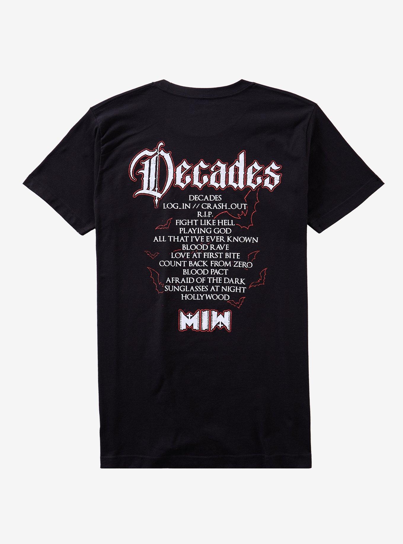 Motionless In White Decades Tracklist T-Shirt, , hi-res