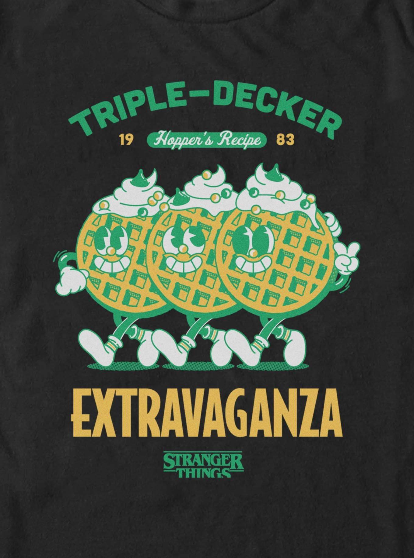 Stranger Things Extravaganza T-Shirt, BLACK, alternate - view 2