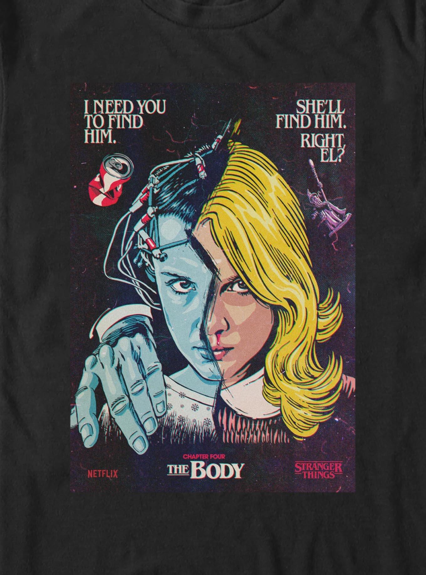 Stranger Things The Body T-Shirt, BLACK, alternate - view 2