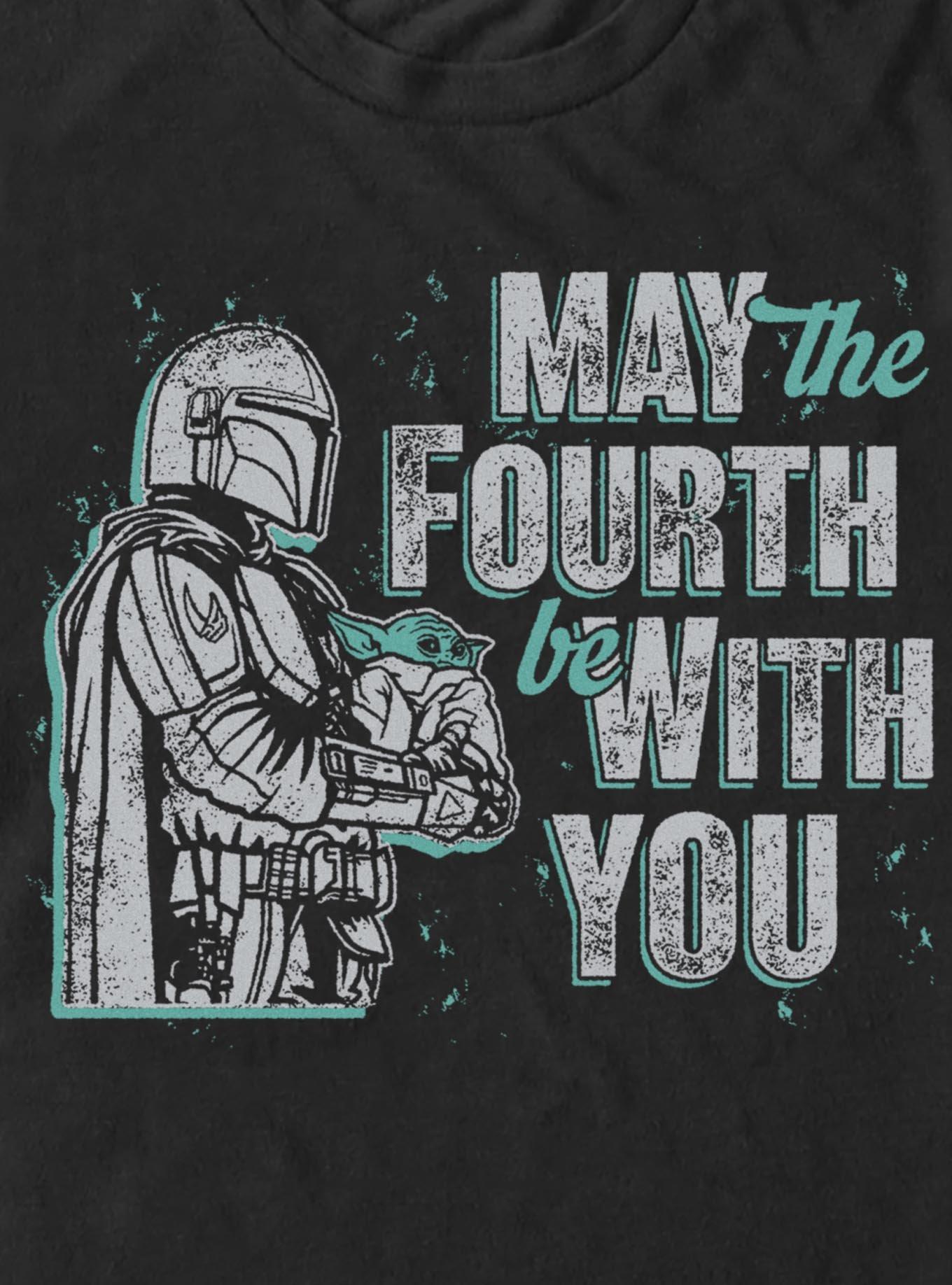 Star Wars The Mandalorian May The Fourth Be With You T-Shirt, BLACK, alternate - view 2