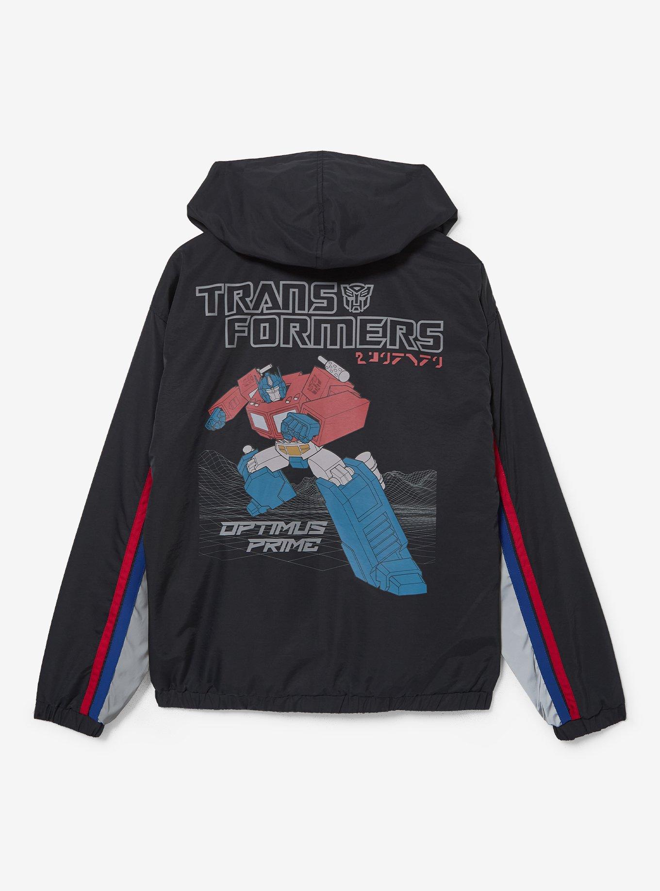 Transformers Autobots & Decepticons Reversible Glow-in-the-Dark Windbreaker - BoxLunch Exclusive, BLACK, alternate - view 2