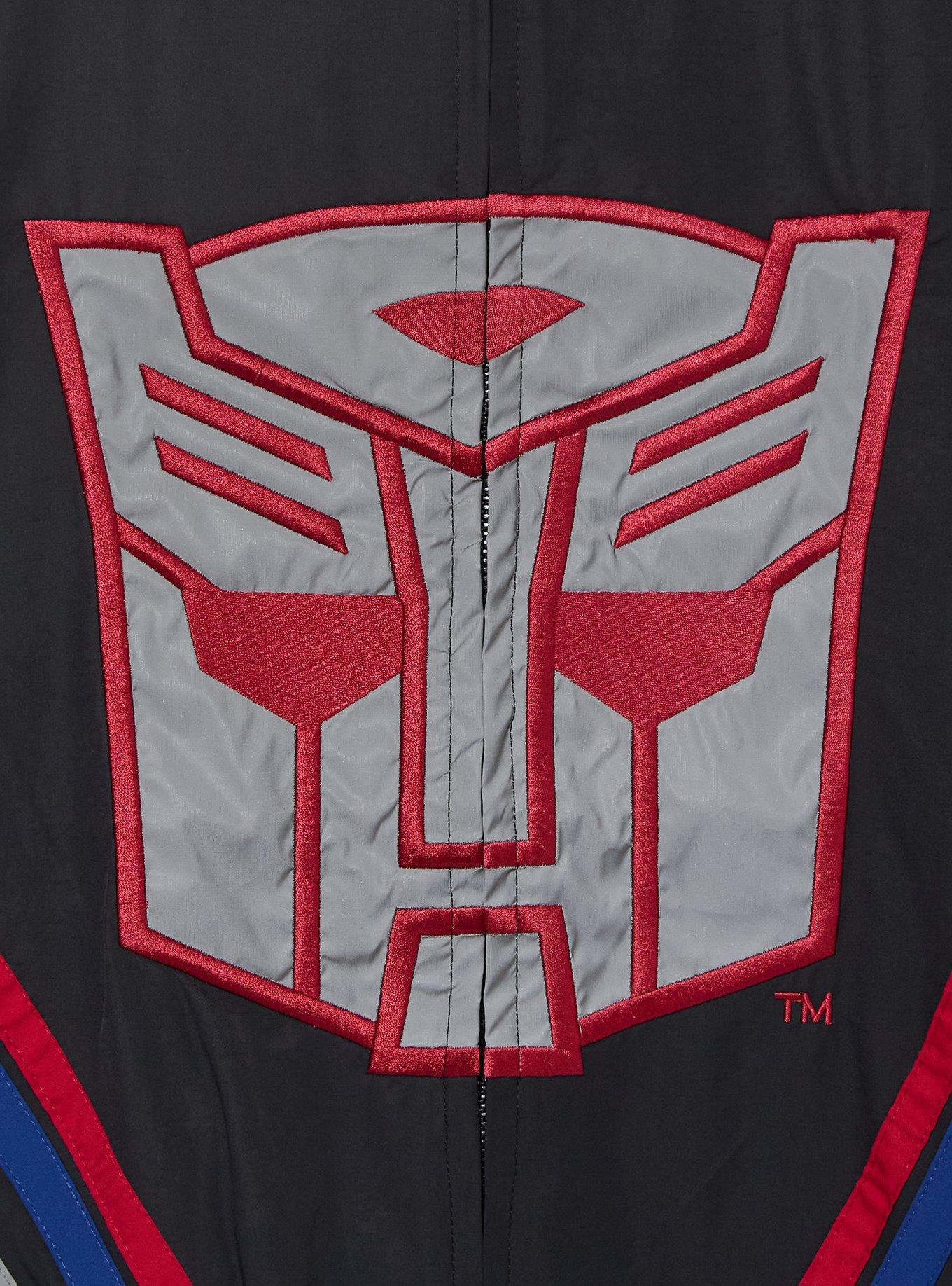 Transformers Autobots & Decepticons Reversible Glow-in-the-Dark Windbreaker - BoxLunch Exclusive, BLACK, alternate - view 5
