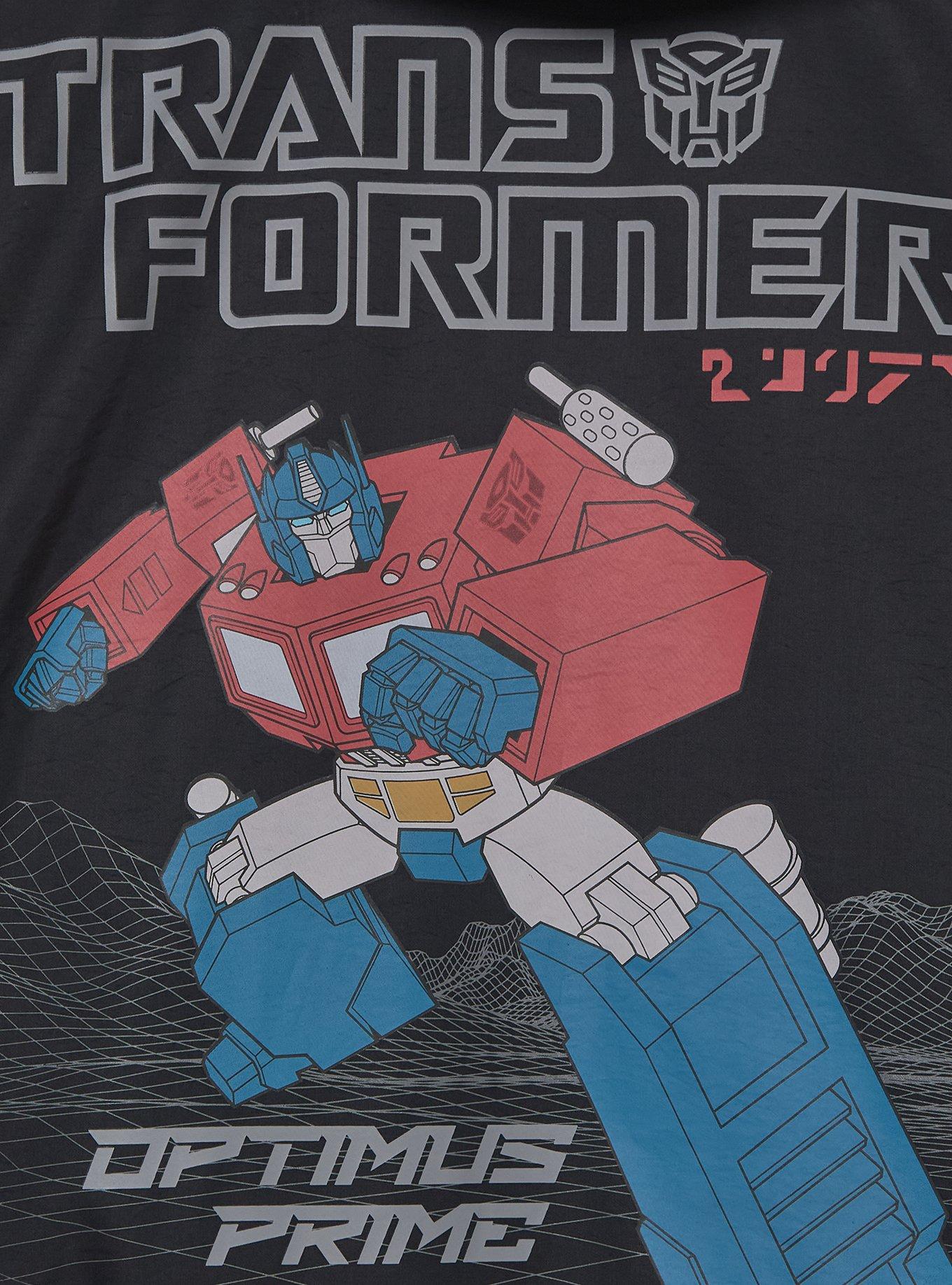 Transformers Autobots & Decepticons Reversible Glow-in-the-Dark Windbreaker - BoxLunch Exclusive, BLACK, alternate - view 6